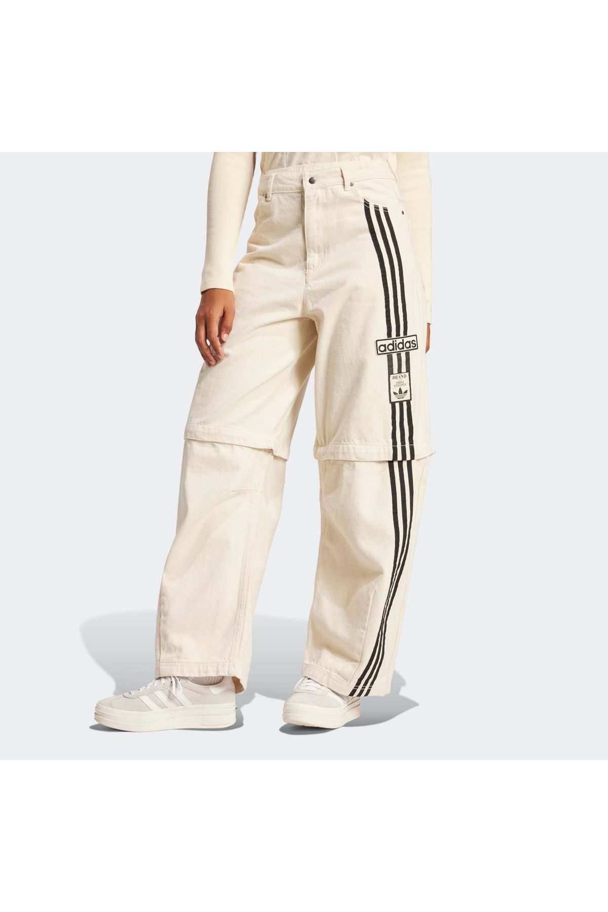 adidas Adibreak 2IN1 Kadın Krem Jean Pantolon (JD5618)