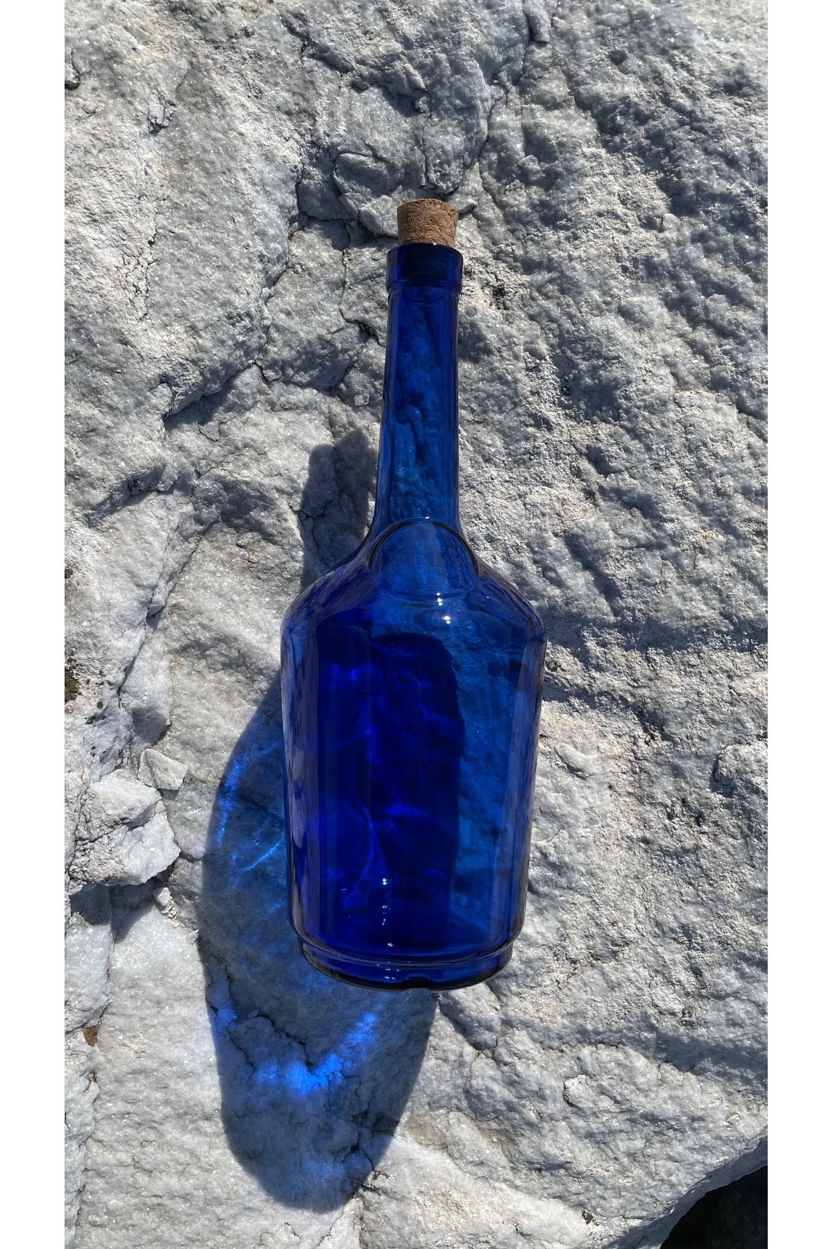 LOTUS BOTTLE Jaspera Mavi Güneş Şişesi - Su Şişesi (Tıpalı Kapak)