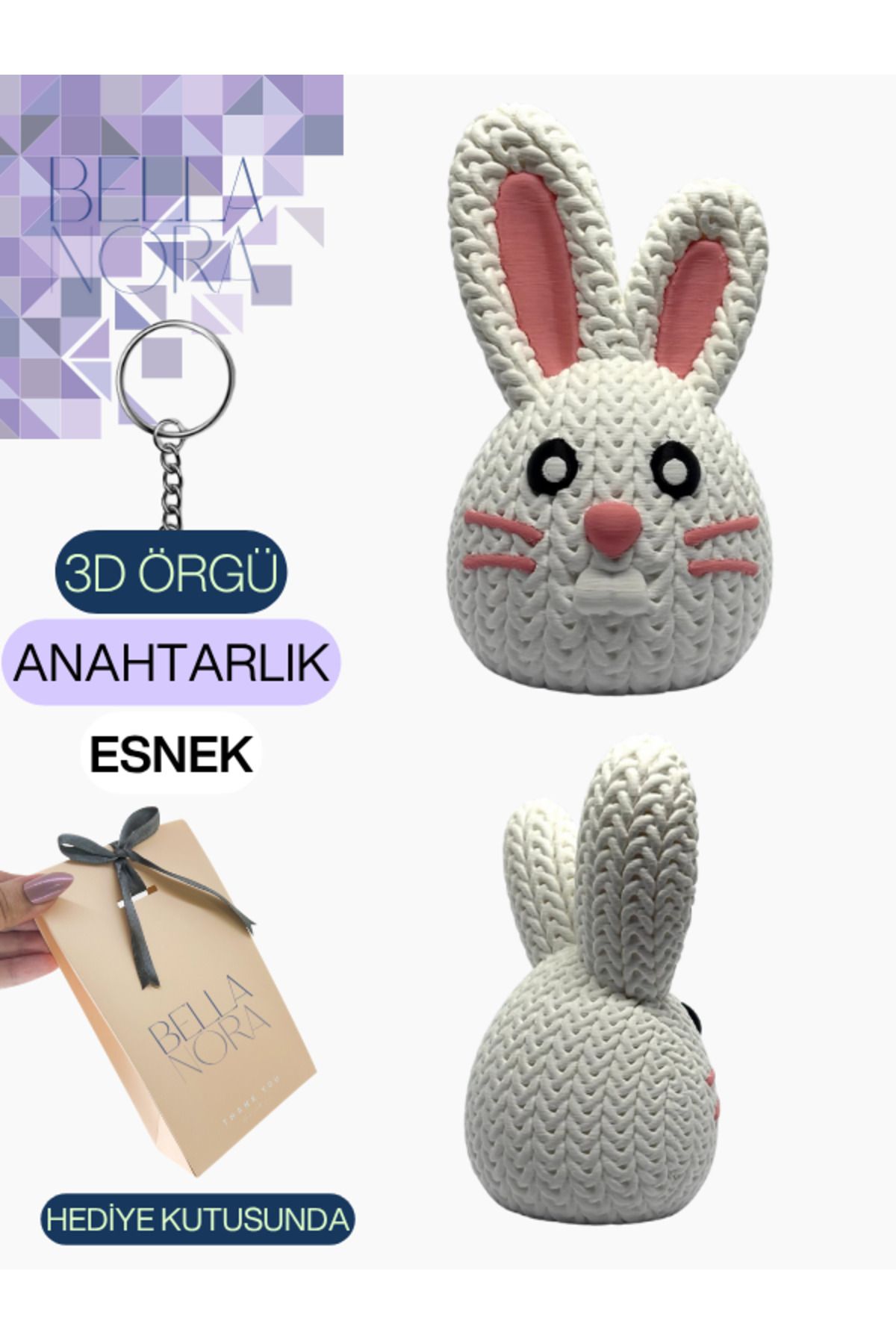Bellanora Örgü Anahtarlık En Sevilen Animasyon Çizgi Film Hayvan Kahramanları Amigurumi Özel Hediye Kutusunda