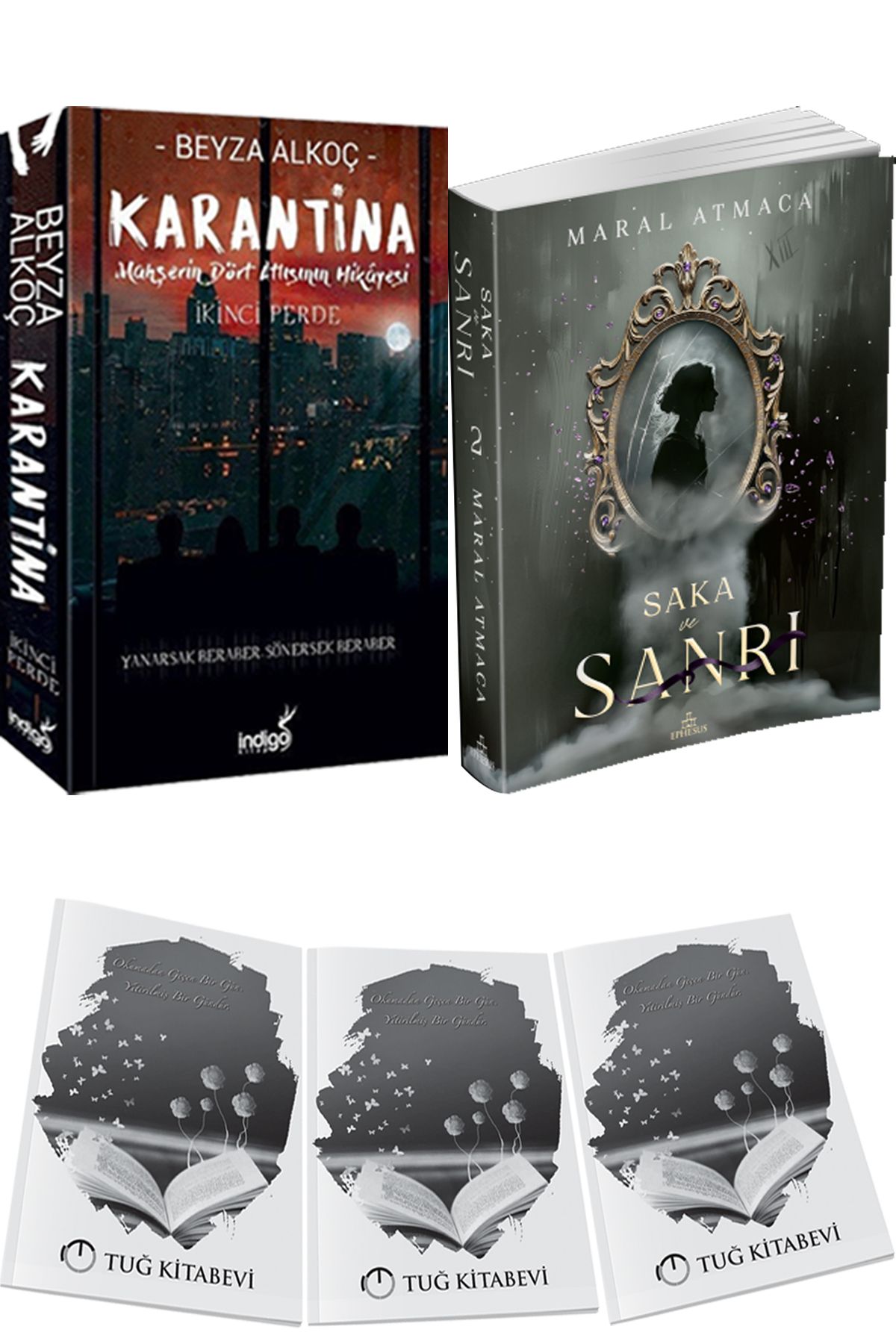 İndigo Kitap Karantina 2 Beyza Alkoç ve Saka ve Sanrı 2 + Hediyeli