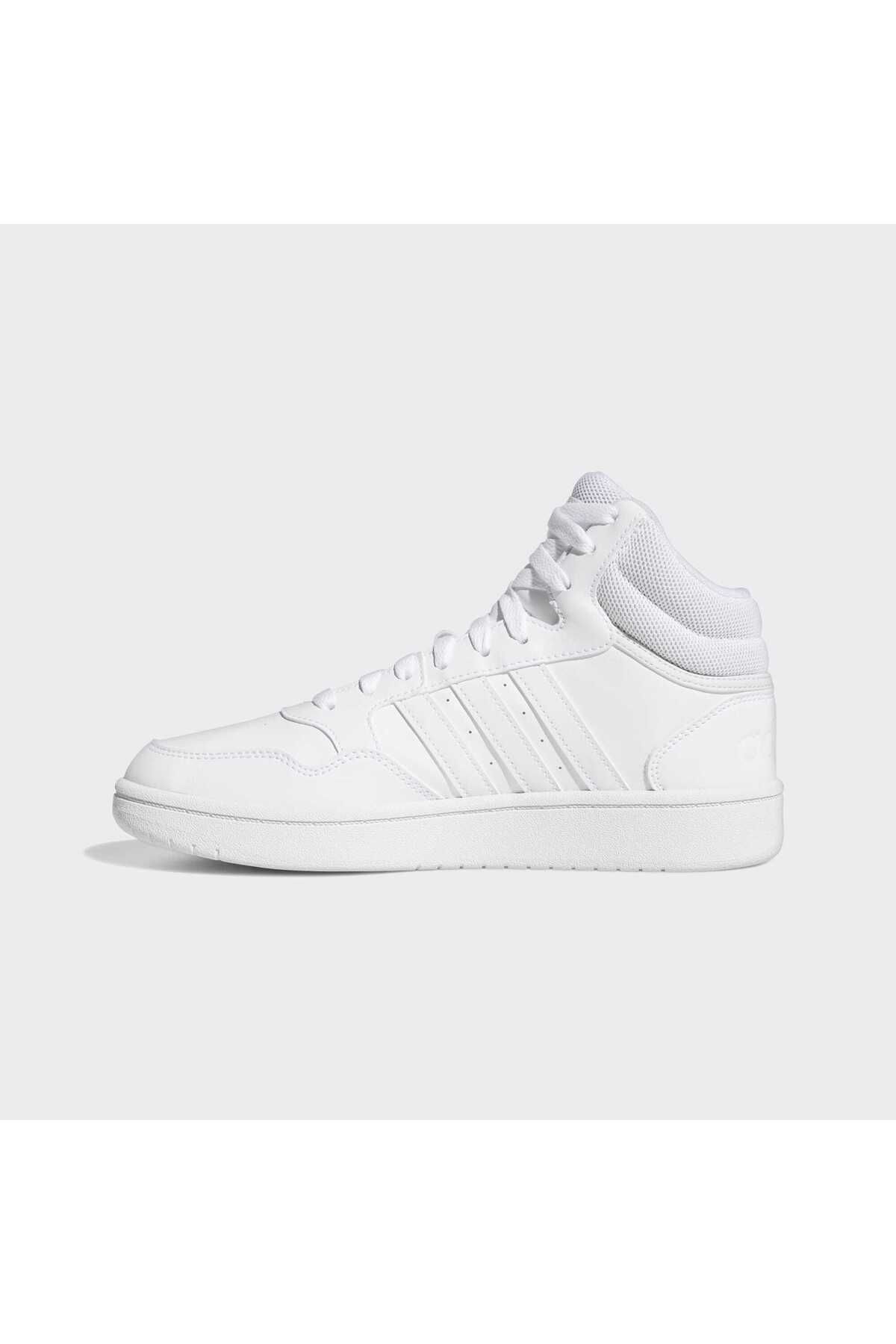 اسنیکر سفید زنانه Hoops 3.0 کفش کلاسیک میانی adidas