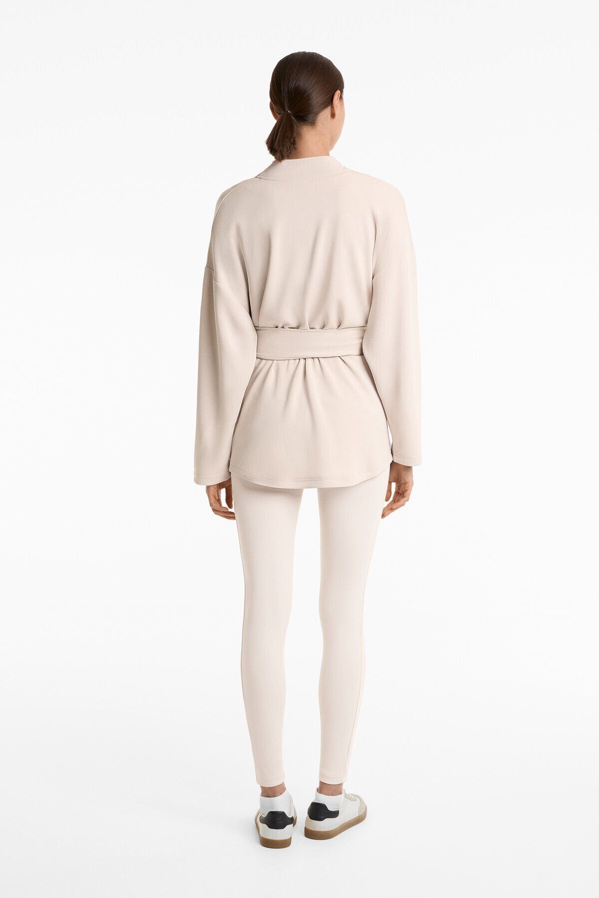 Oysho-Long Soft Touch kimono jacket with modal 2