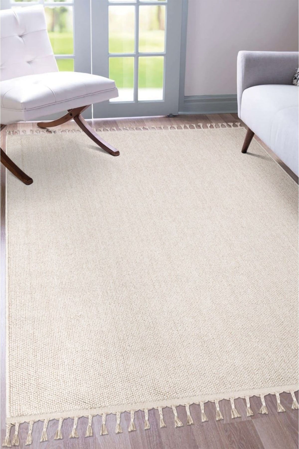 Elfin Seroni,Modern Dokuma Soft Tuşeli Sisal Loop Masaj Mekan Salon Oda Halısı