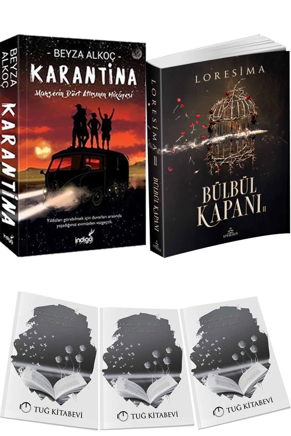 İndigo Kitap Karantina 1 Beyza Alkoç ve Bülbül Kapanı 2 + Hediyeli