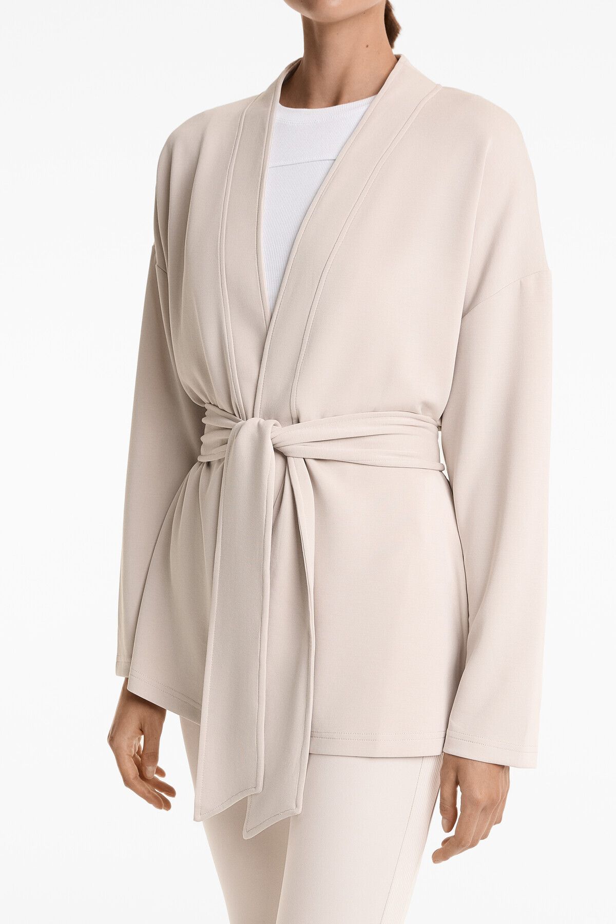 Oysho-Long Soft Touch kimono jacket with modal 6