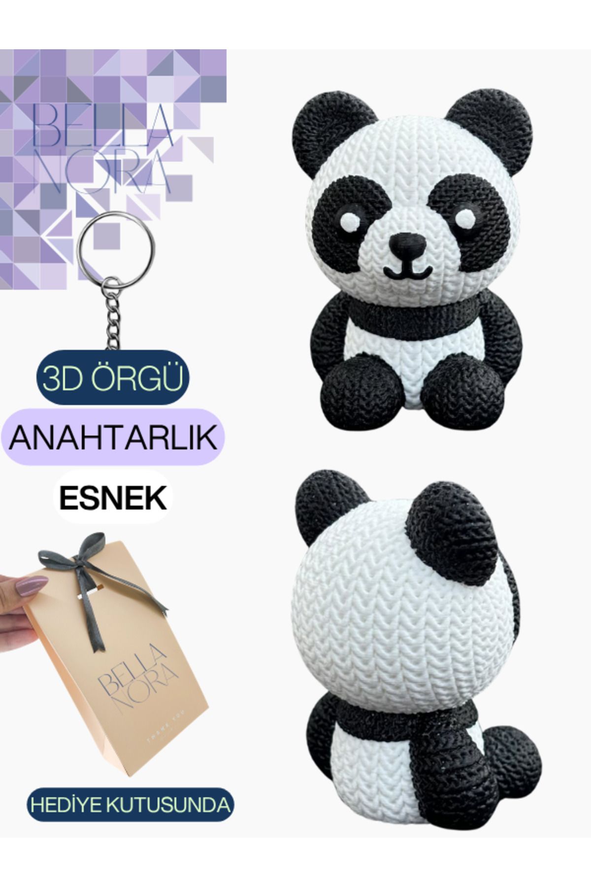 Bellanora Örgü Anahtarlık En Sevilen Animasyon Çizgi Film Hayvan Kahramanları Amigurumi Özel Hediye Kutusunda