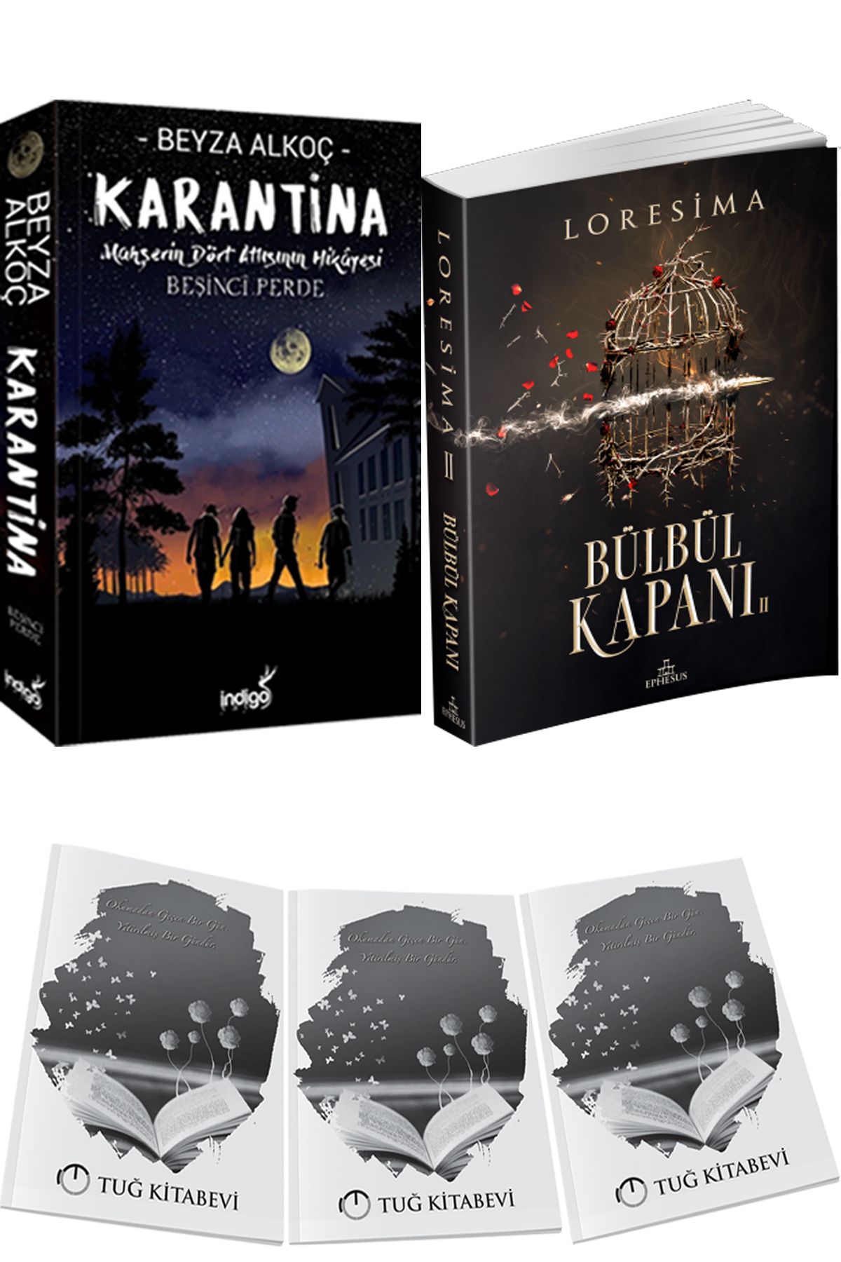 İndigo Kitap Karantina 5 Beyza Alkoç ve Bülbül Kapanı 2 + Hediyeli