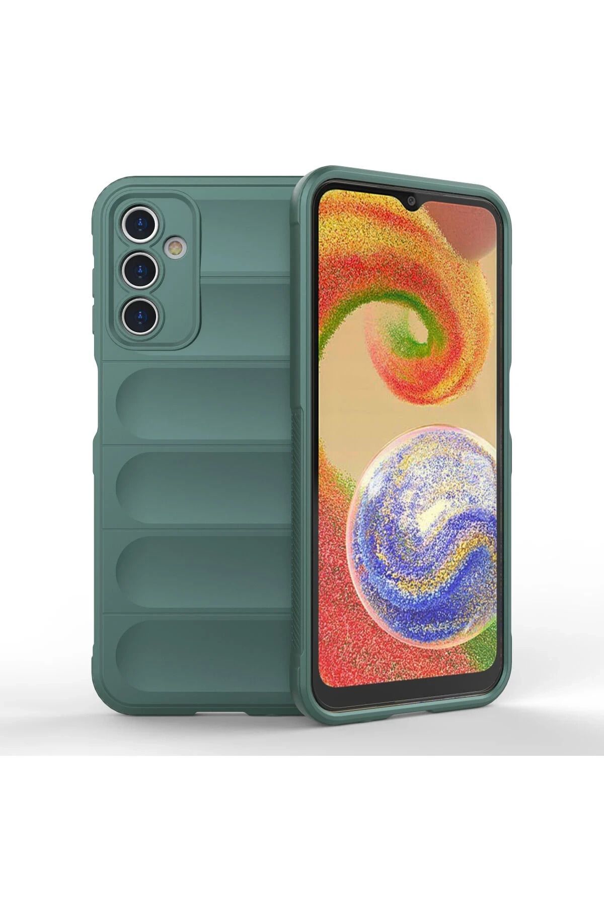NewFace Galaxy A14 4G Uyumlu Kılıf Optimum Silikon - Koyu Yeşil FERRG