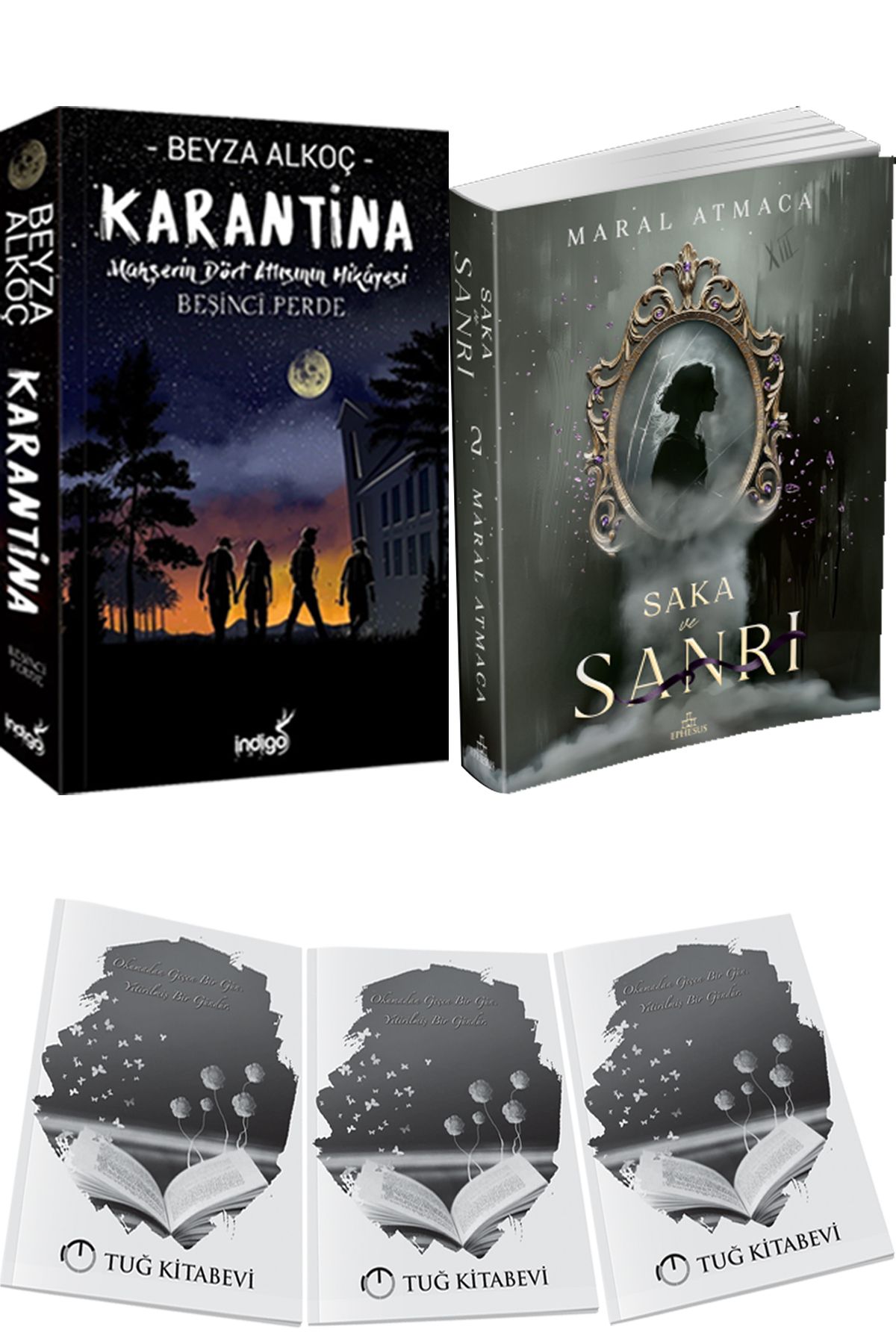 İndigo Kitap Karantina 5 Beyza Alkoç ve Saka ve Sanrı 2 + Hediyeli