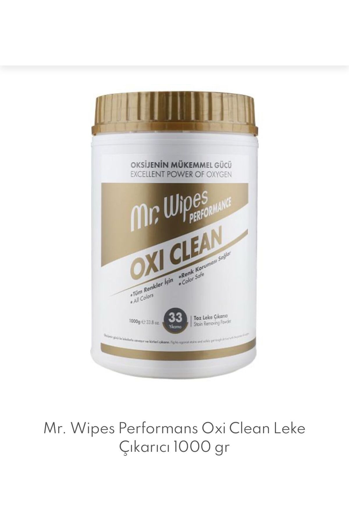 Farmasi Mr.Wipes Performans Oxi Clean Leke Çıkarıcı 1000g