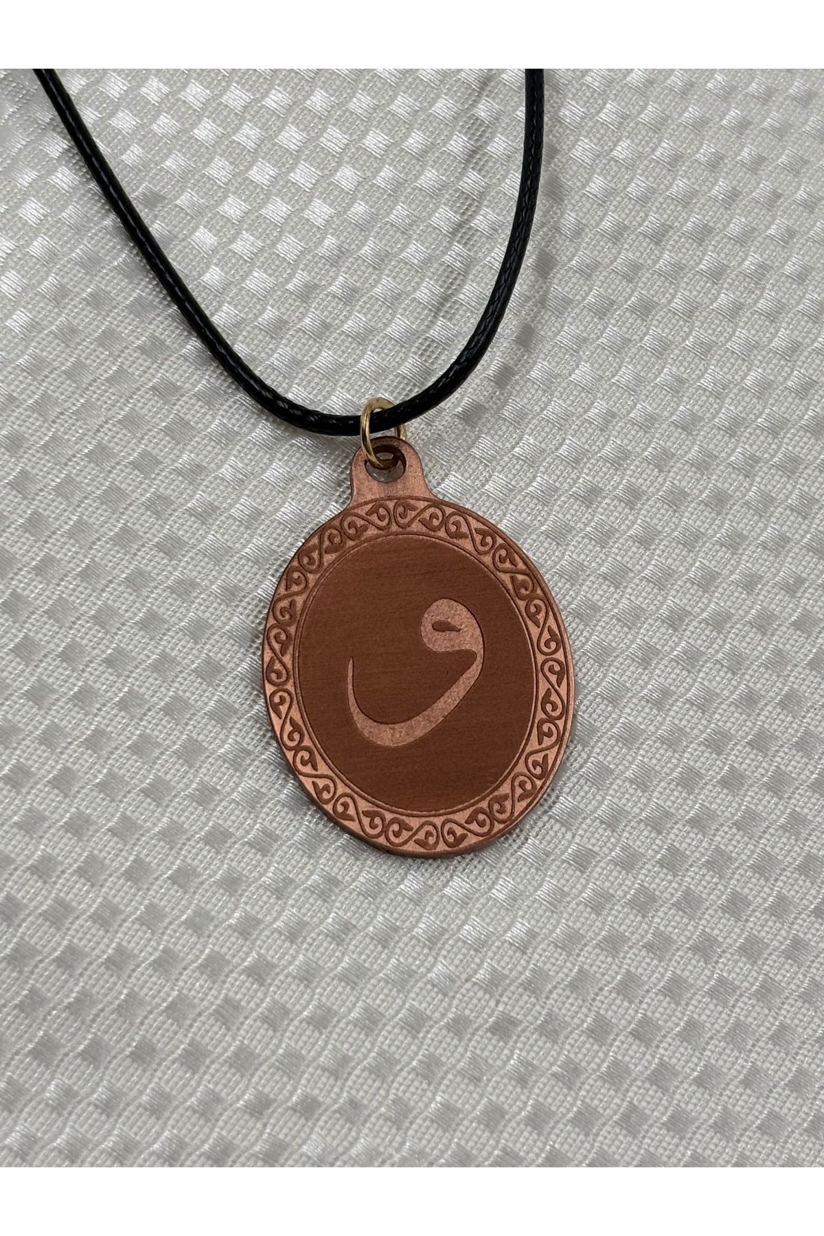 cevahiripek Vav Desenli Bakır Kolye