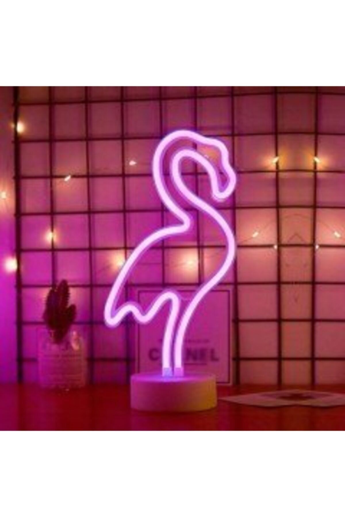 gifted Flamingo Neon Led Işıklı Masa-gece Lambası Dekoratif Neon Led Lamba