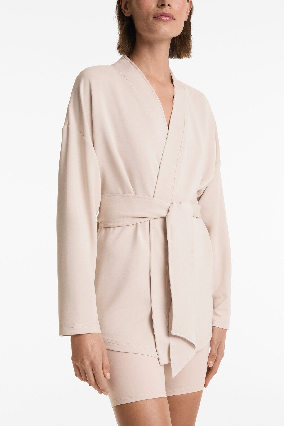 Oysho-Long Soft Touch kimono jacket with modal 5