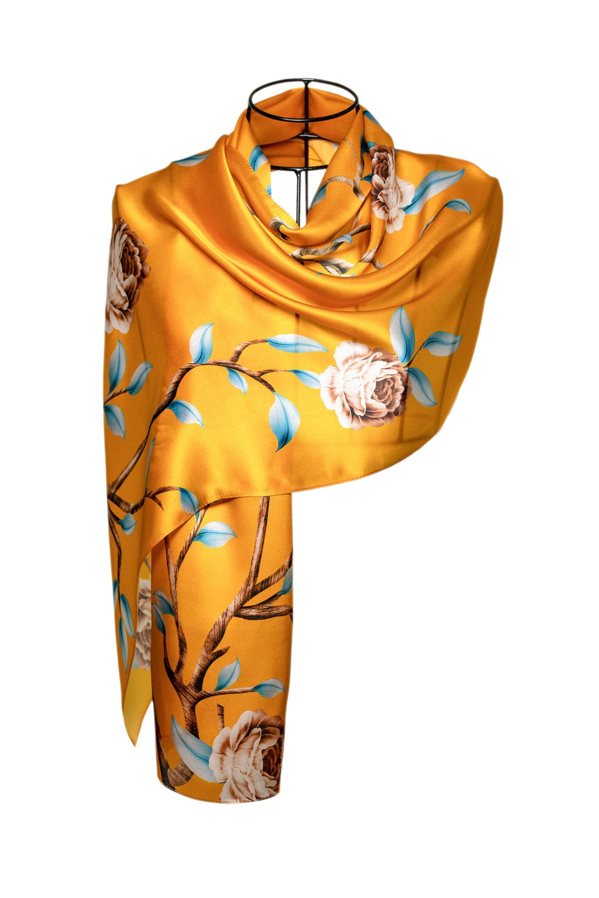 CASHMERE AND SİLK MAWLANA (53X173) SAF İPEL ŞAL