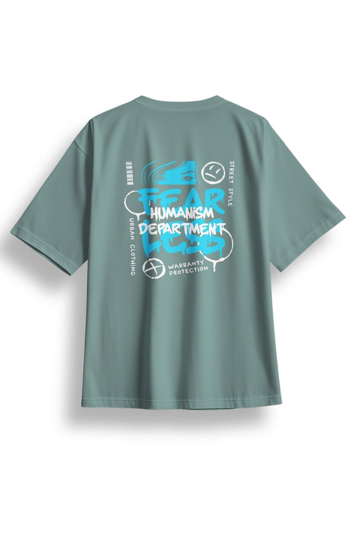 LUMARTA Oversize Fearless Baskılı Tshirt