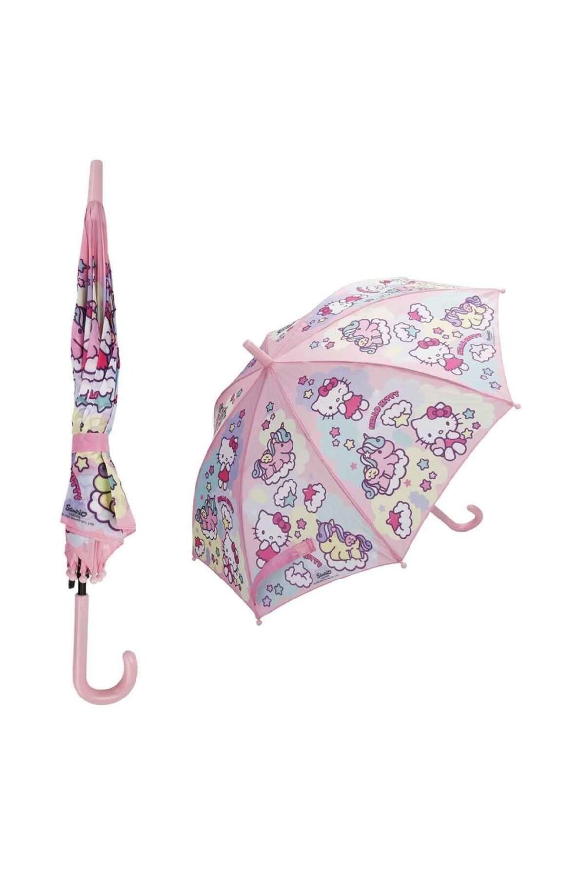 çankaya giyim uğur çankaya Nessiworld 3203 Hello Kitty Çocuk Şemsiye 45 cm -Sunman