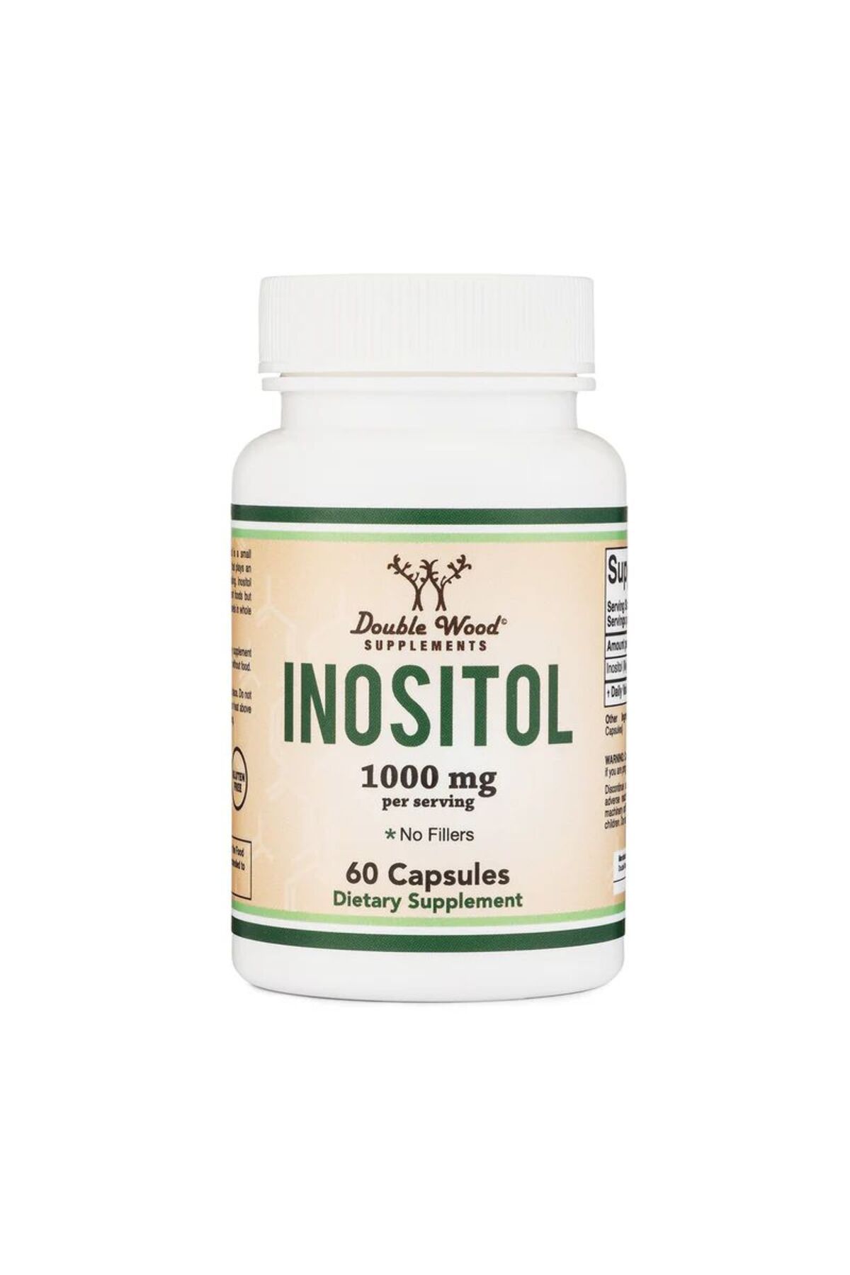 DOUBLE WOOD Inositol 1000 mg 60 Kapsül