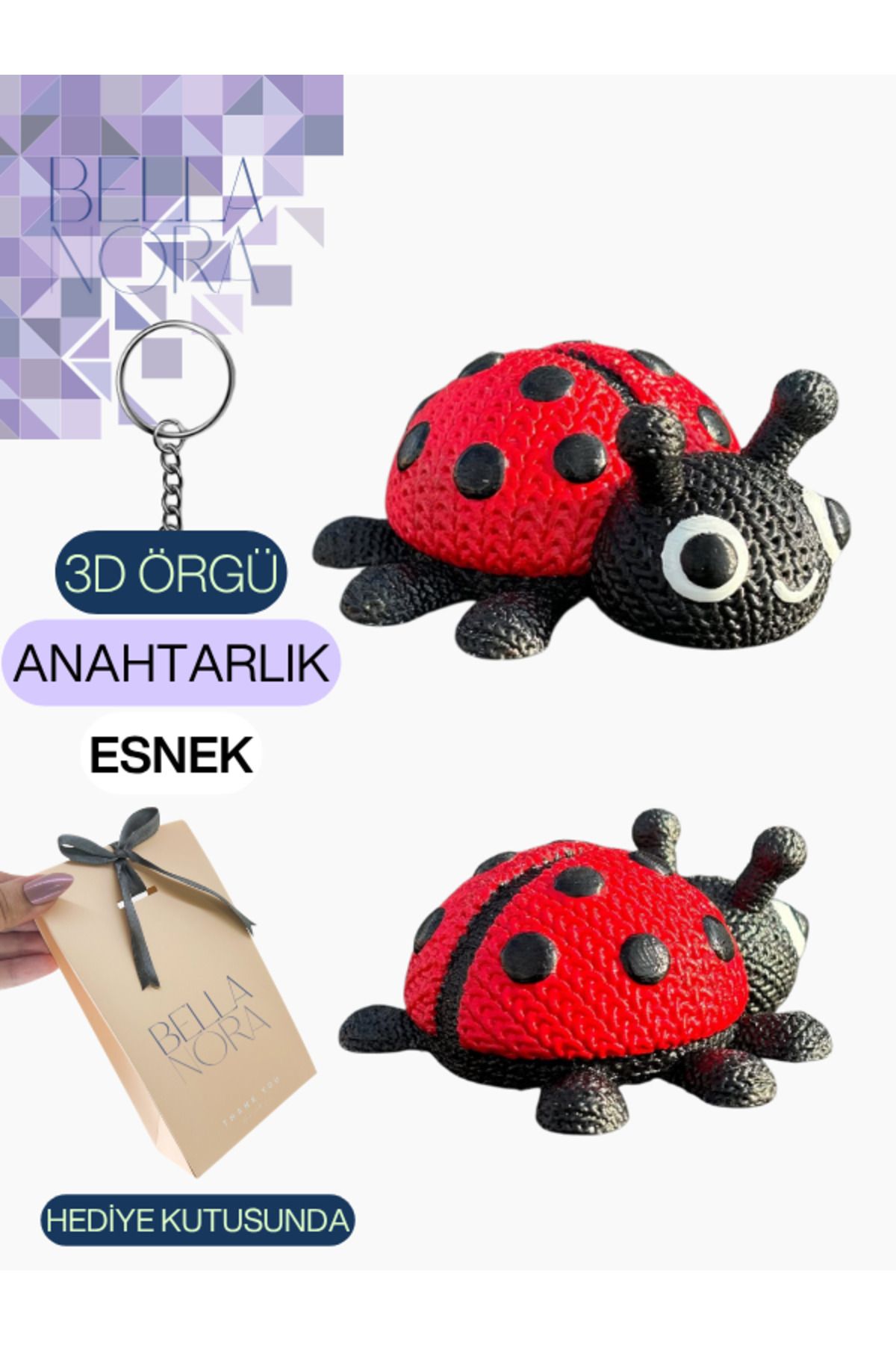 Bellanora Örgü Anahtarlık En Sevilen Animasyon Çizgi Film Hayvan Kahramanları Amigurumi Özel Hediye Kutusunda