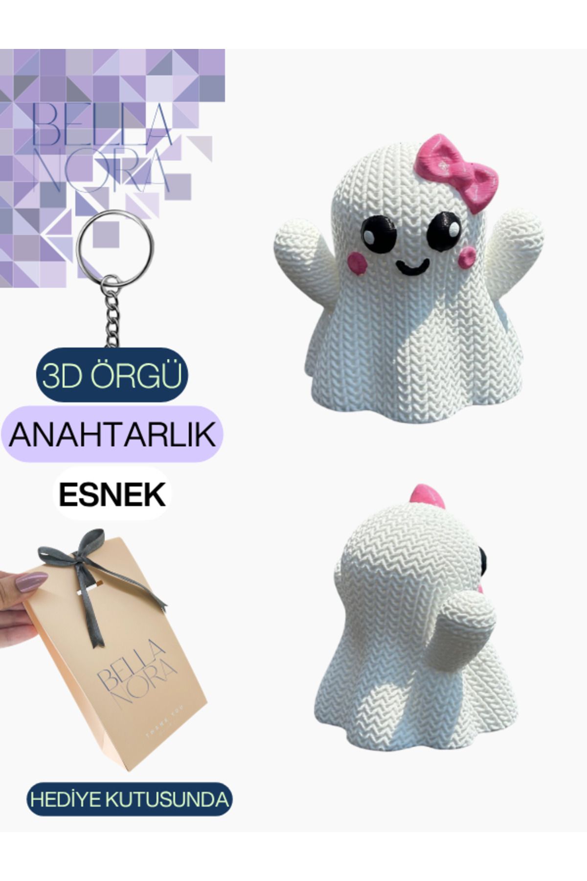 Bellanora Örgü Anahtarlık En Sevilen Animasyon Çizgi Film Hayvan Kahramanları Amigurumi Özel Hediye Kutusunda