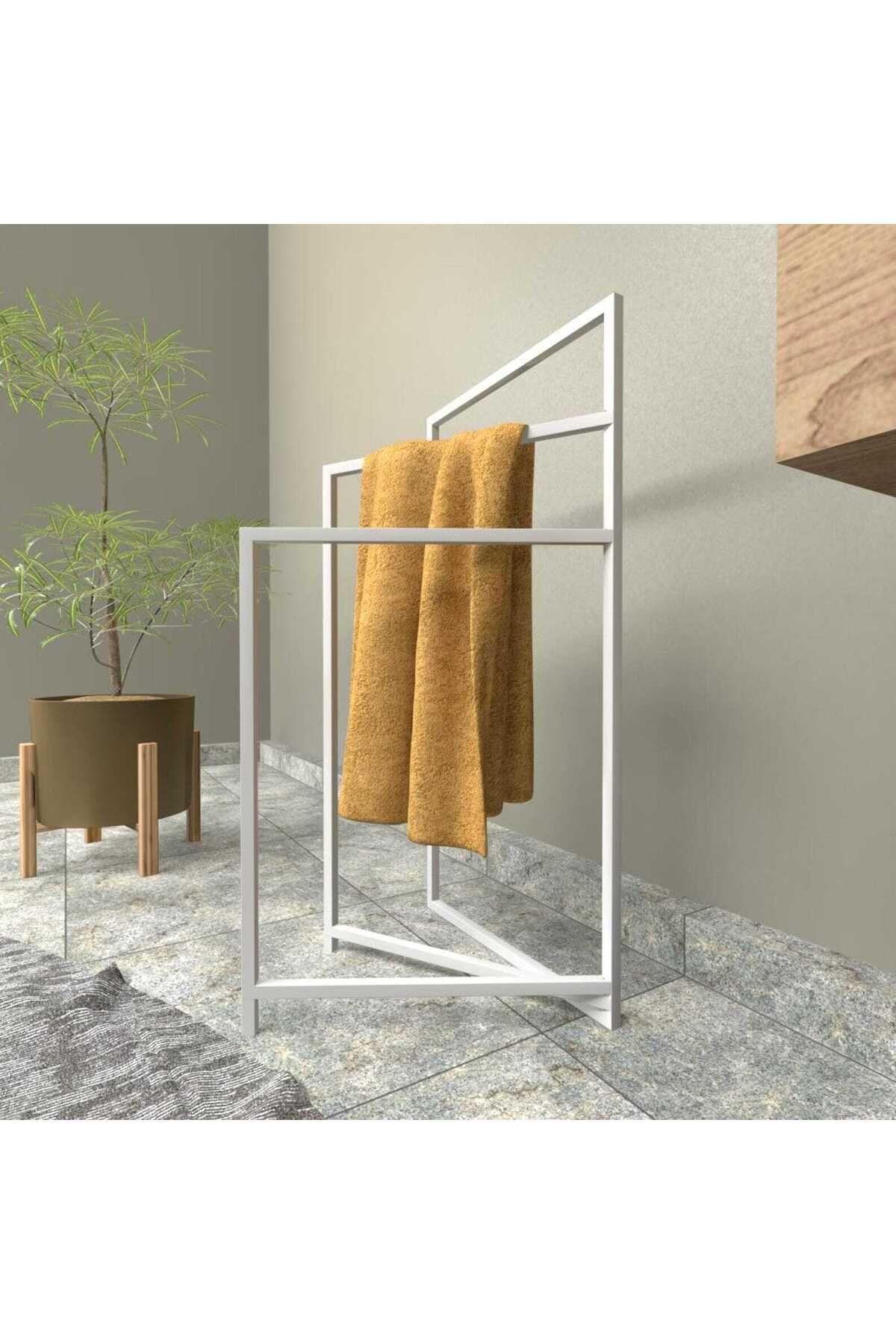 Nindes Dekoratif Metal Banyo Düzenleyici - Metal Açık Havluluk - Metal Organizer - 36