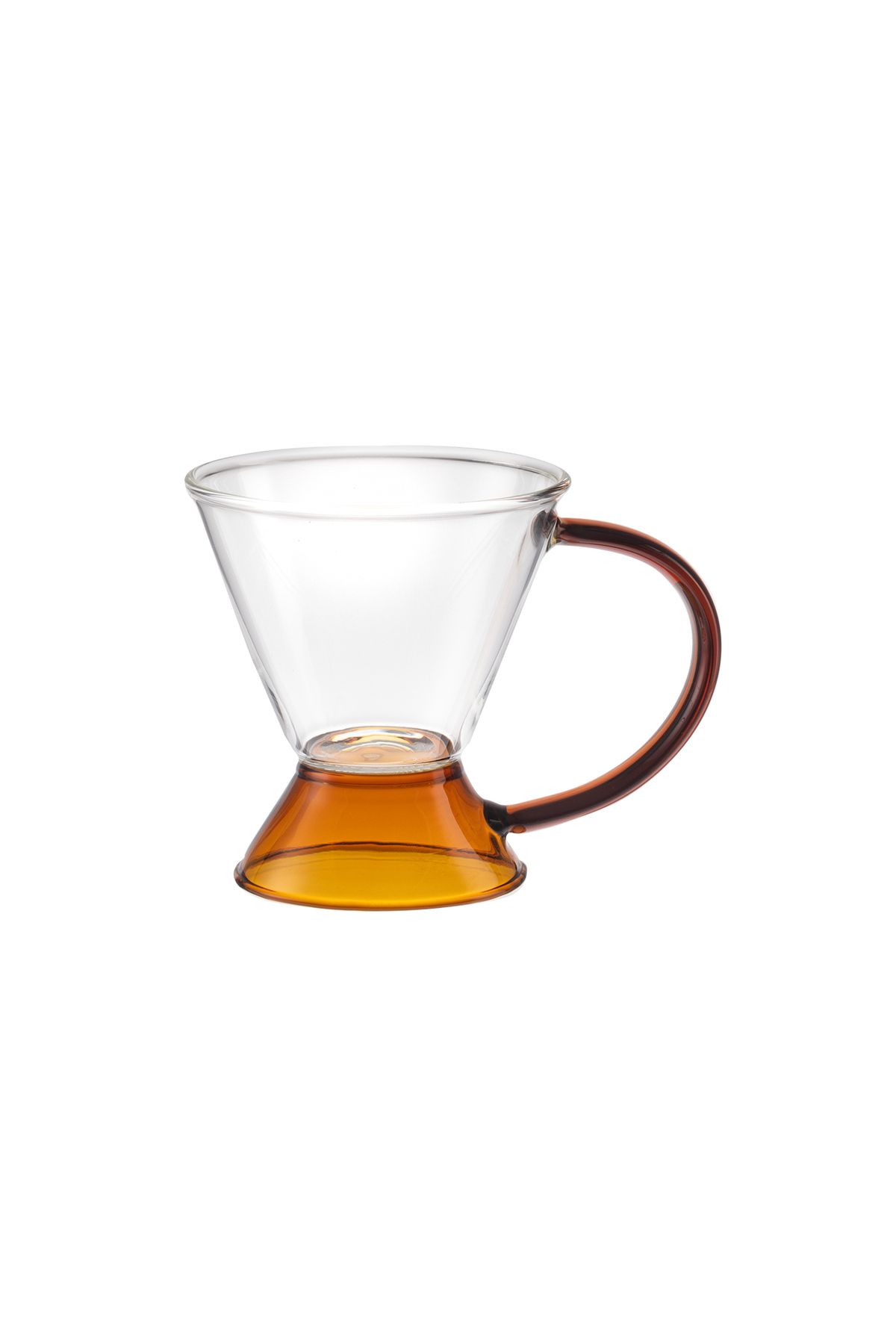 Madame Coco Olivie Borosilikat Cam Fincan - Turuncu - 130 ml