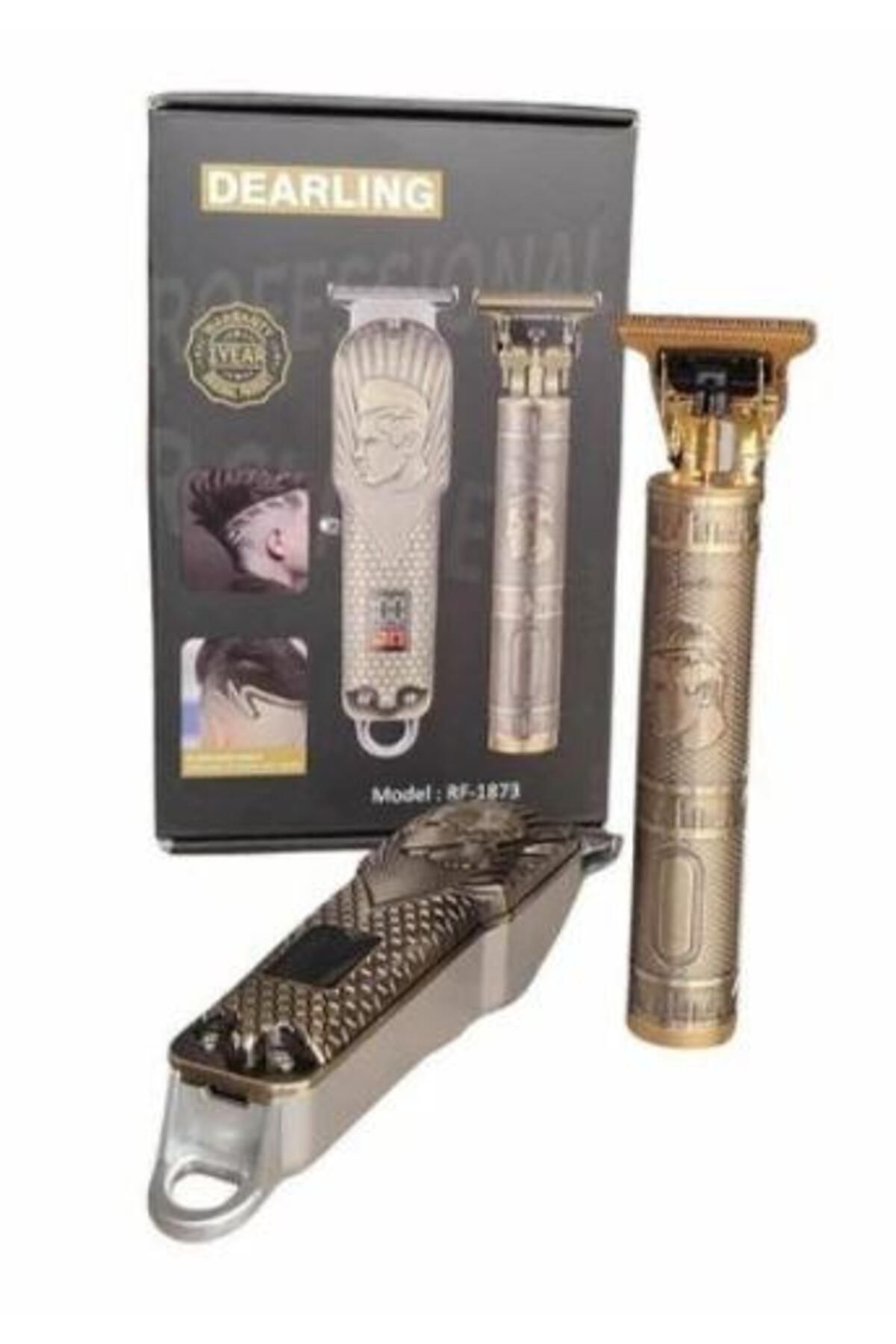 Dearling RF-1873 Saç Sakal Kesme Traş Makinesi İskelet Göstergeli Şarjlı