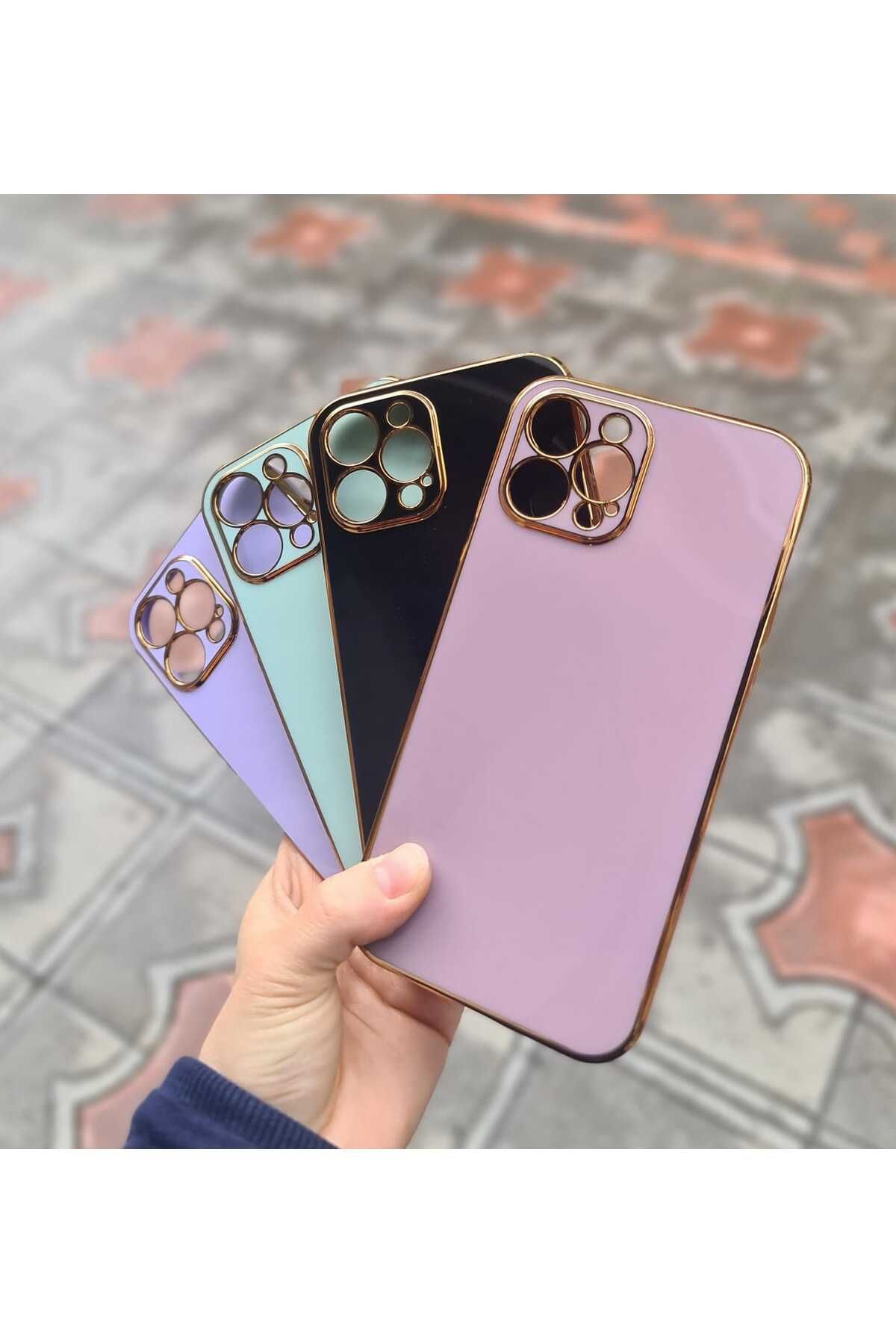 CEP-HANE Apple İphone 12 Pro Max Kir Tutmaz Silinebilir Parlak Kamera Korumalı Silikon Bark Kılıf