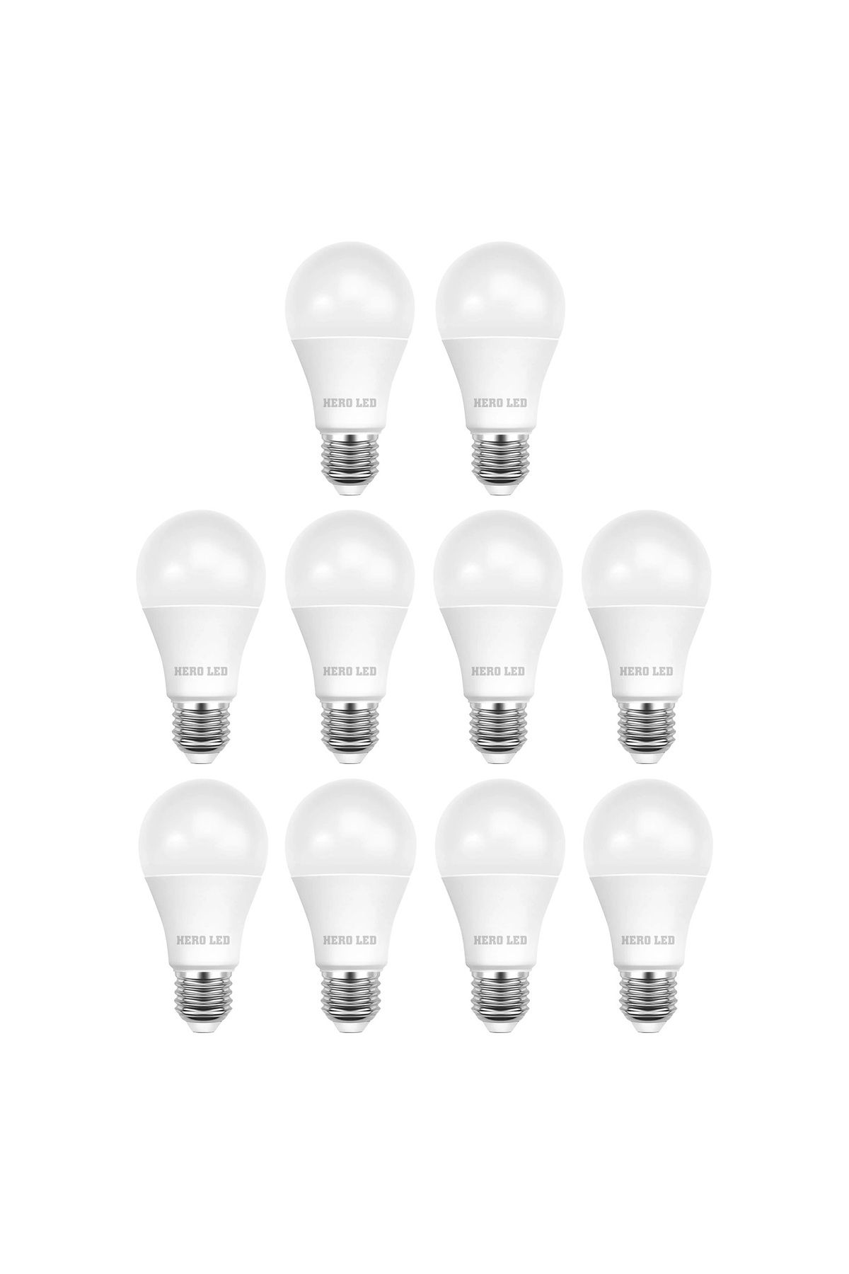 Hero Led HL-7004 10 Adet 9 Watt E27 Duylu Led Ampul 9W Tasarruflu Ampul Günışığı