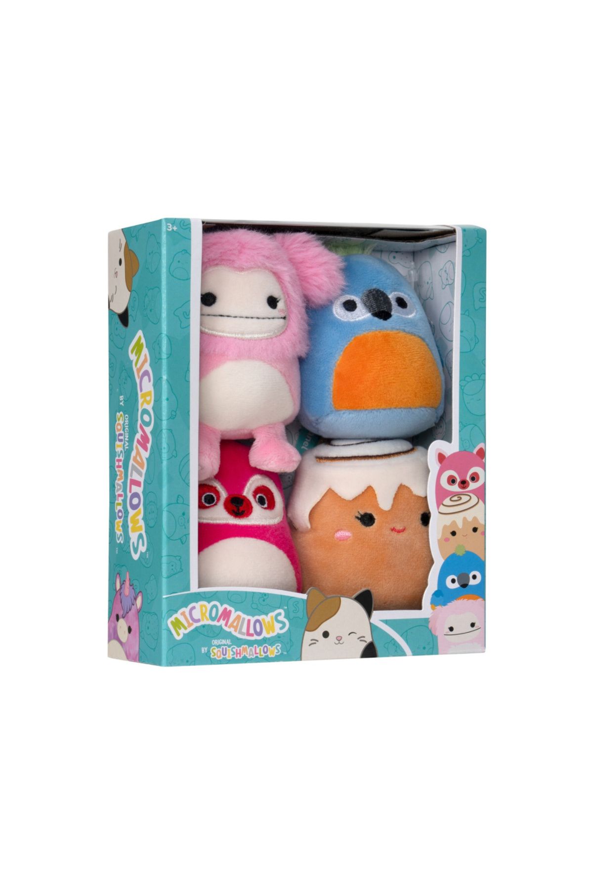 Squishmallows-Set of 4 squishy Micromallows Squishmallows, 6cm, multicolored 5