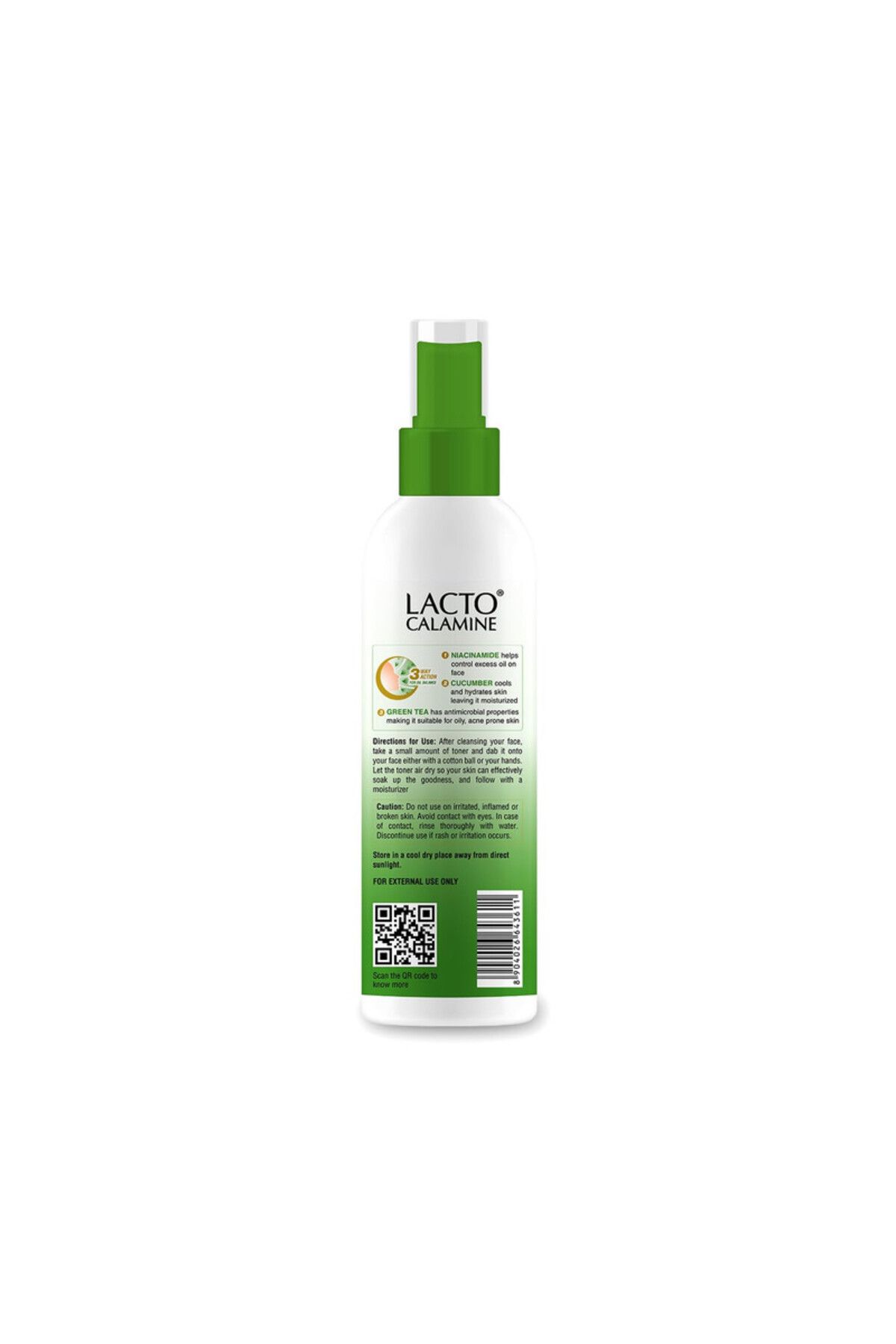 Lacto Calamine-Face Toner Cucumber with Green Tea 120 ml 2