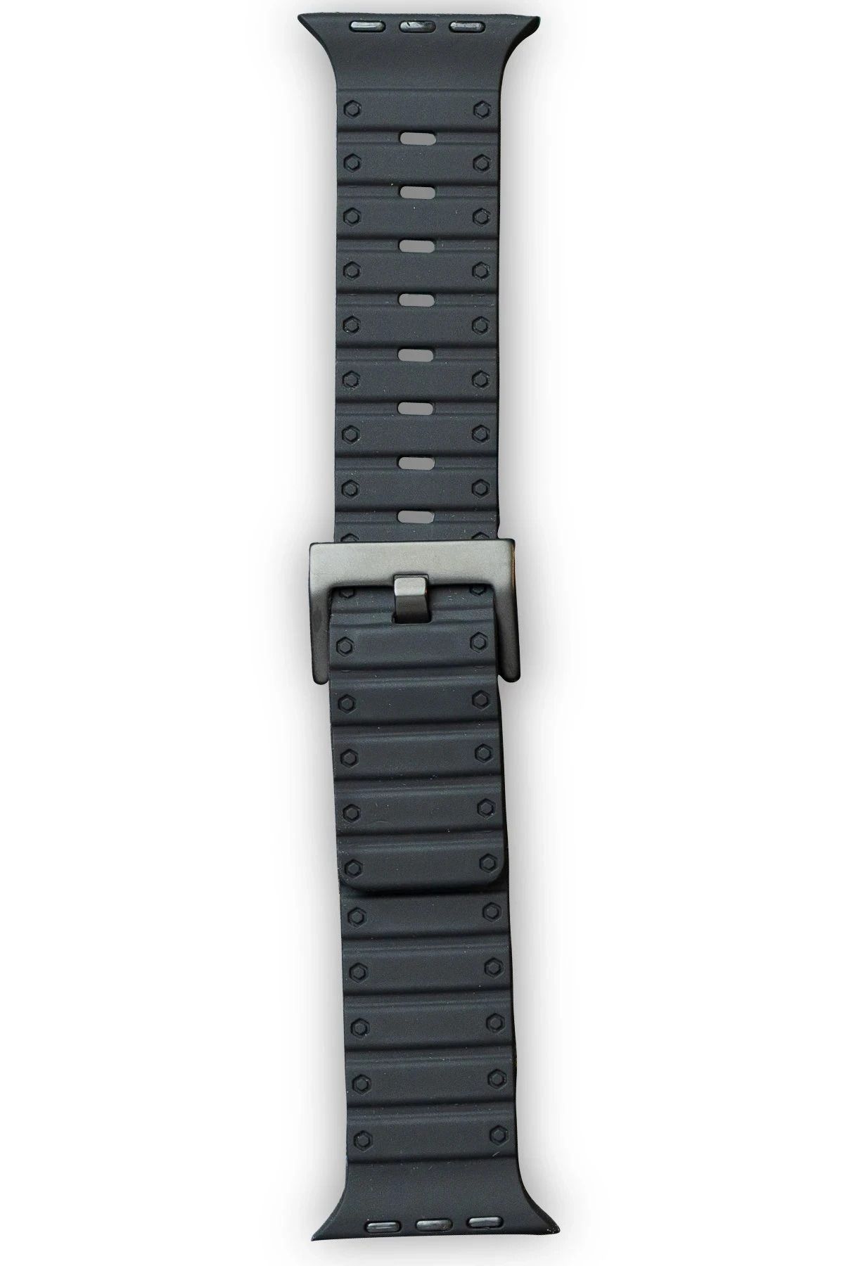 NewFace Apple Watch 42mm Magnus Mıknatıslı Silikon Kordon - Siyah FERRG