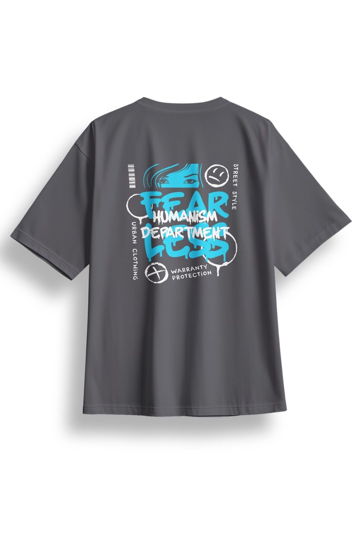 LUMARTA Oversize Fearless Baskılı Tshirt
