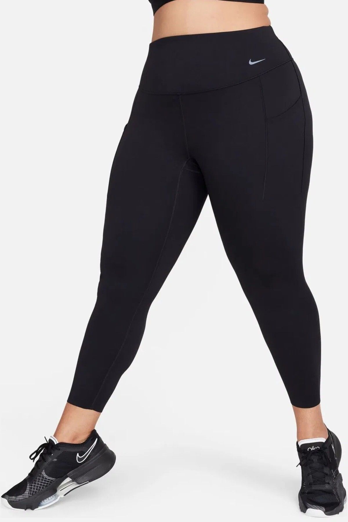 Nike Universa Medium Support High Rise 7/8 Length Training (Plus Size) Tight Kadın 2 Cepli Antrenman