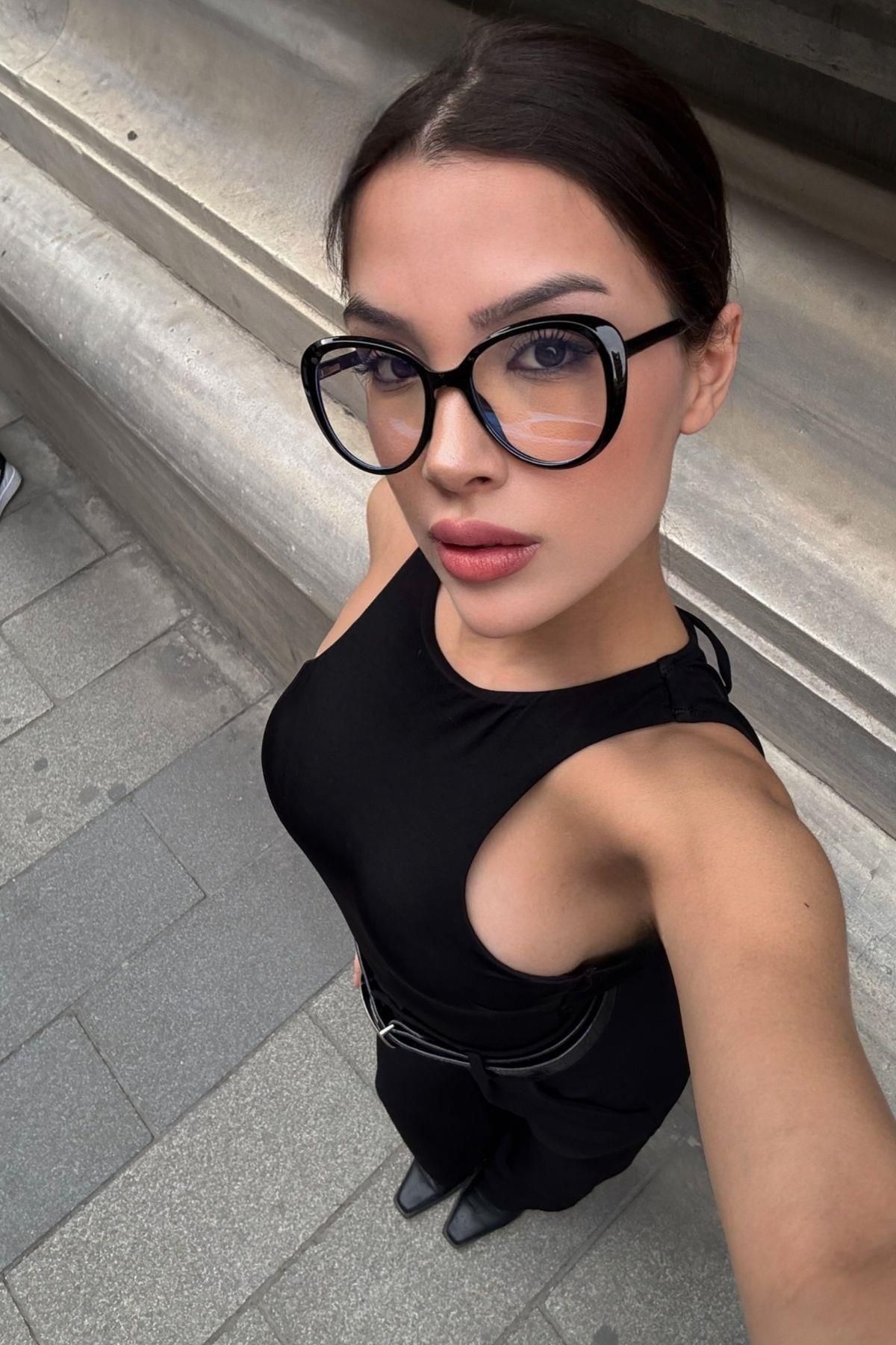 FALAN EYEWEAR Mist Kadın Blue Block Gözlük Siyah