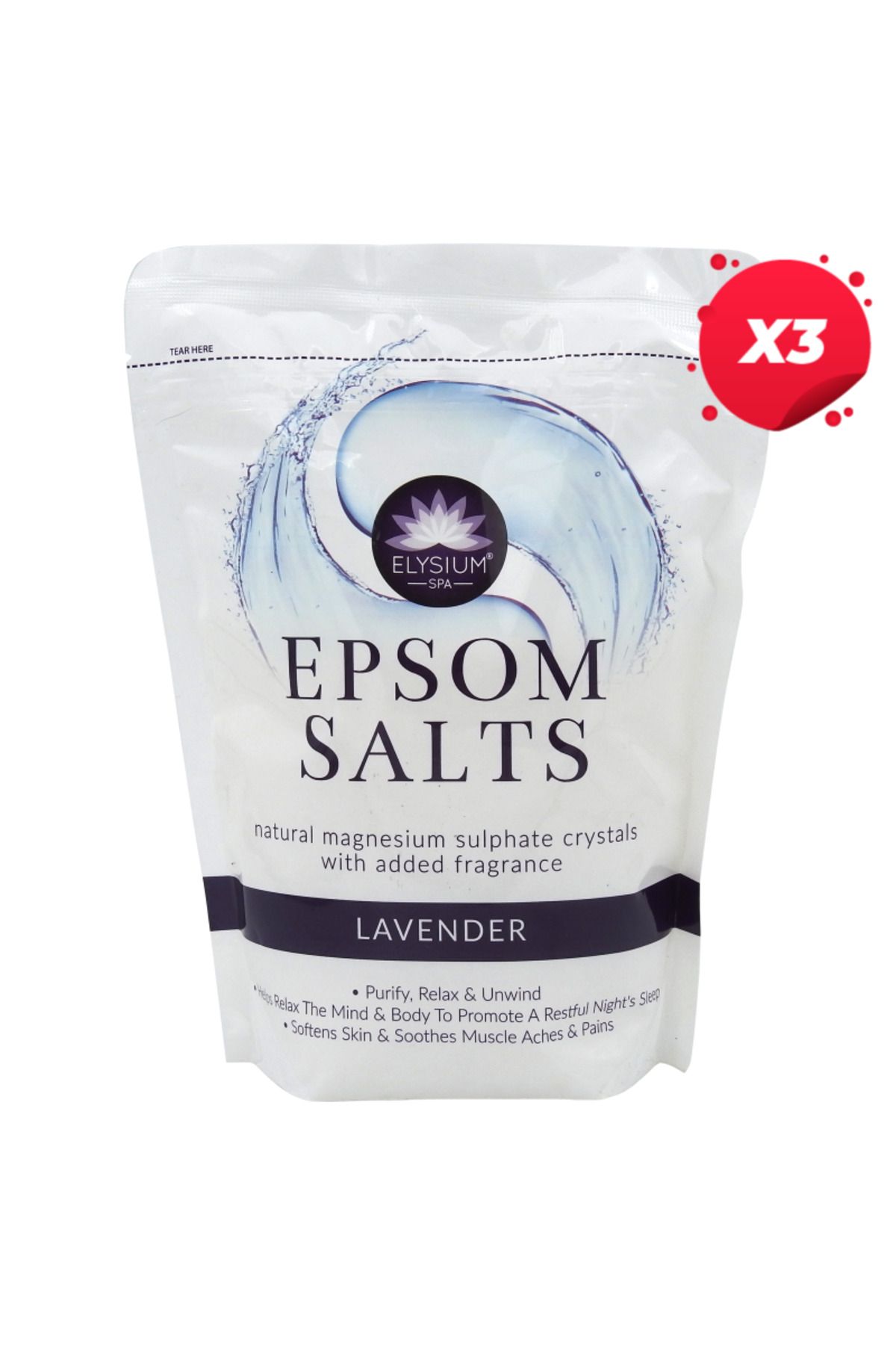 Elysium X3 - Sare Baie 1kg Lavander Unisex - One Size