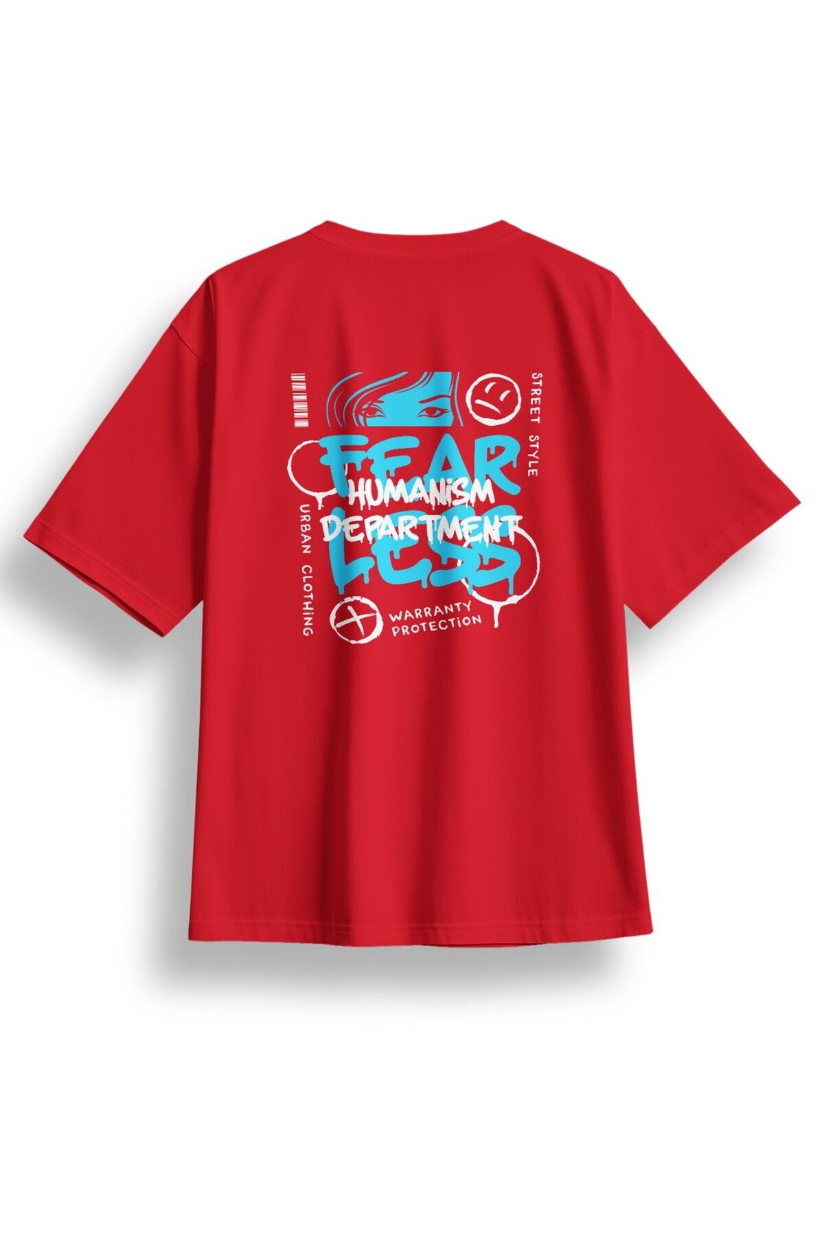 LUMARTA Oversize Fearless Baskılı Tshirt