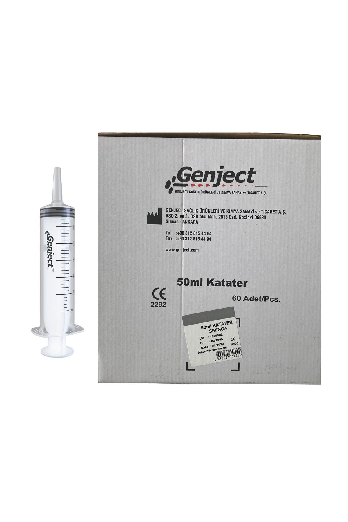 Genject - 50 ML BESLENME GAVAJ ENJEKTÖRÜ ÇAM UÇLU - 60 ADET