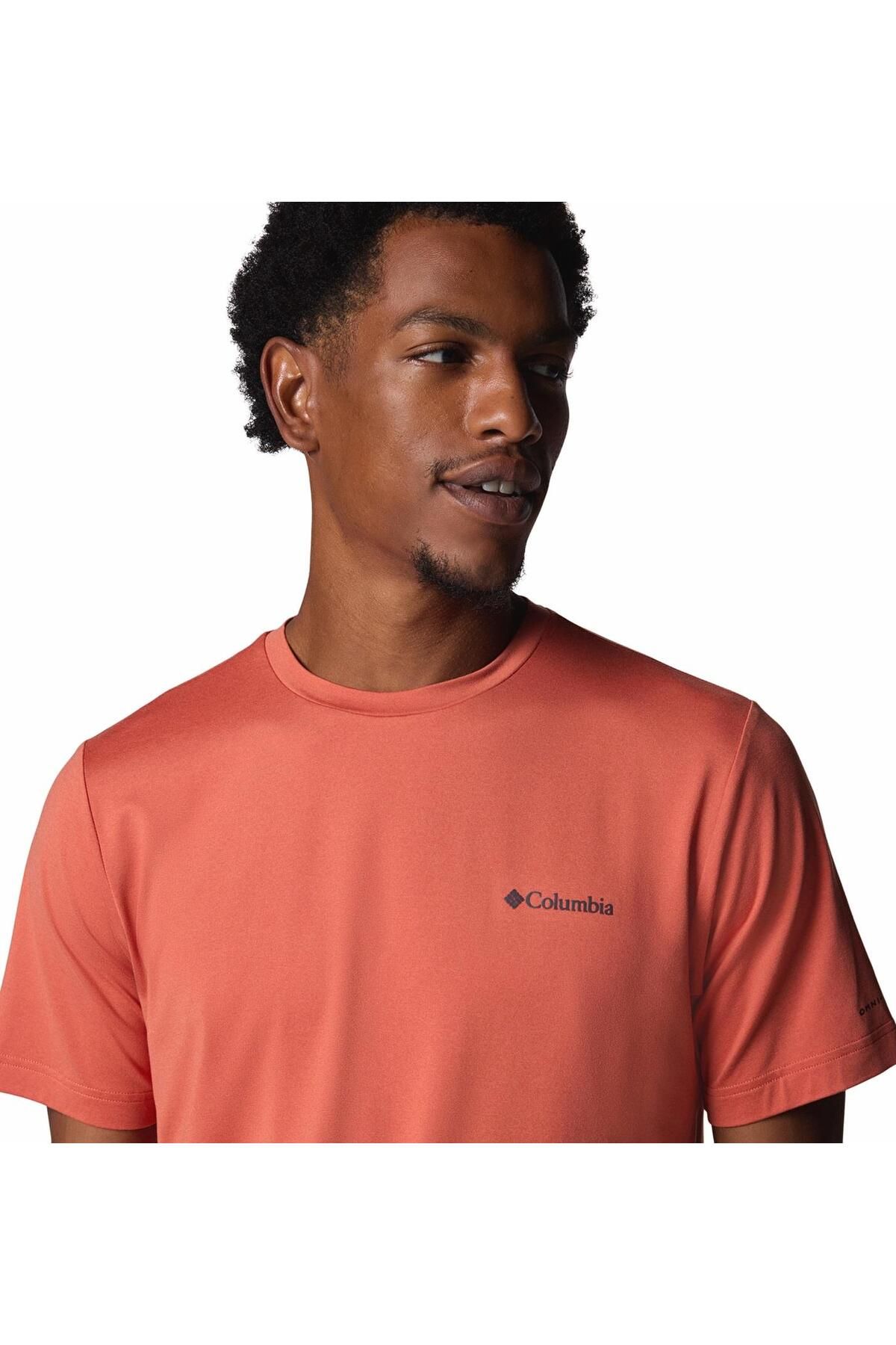 Columbia Tech Traıl Crew Neck Iı Kısa Kollu Teknik Erkek T-Shirt AO5545_851