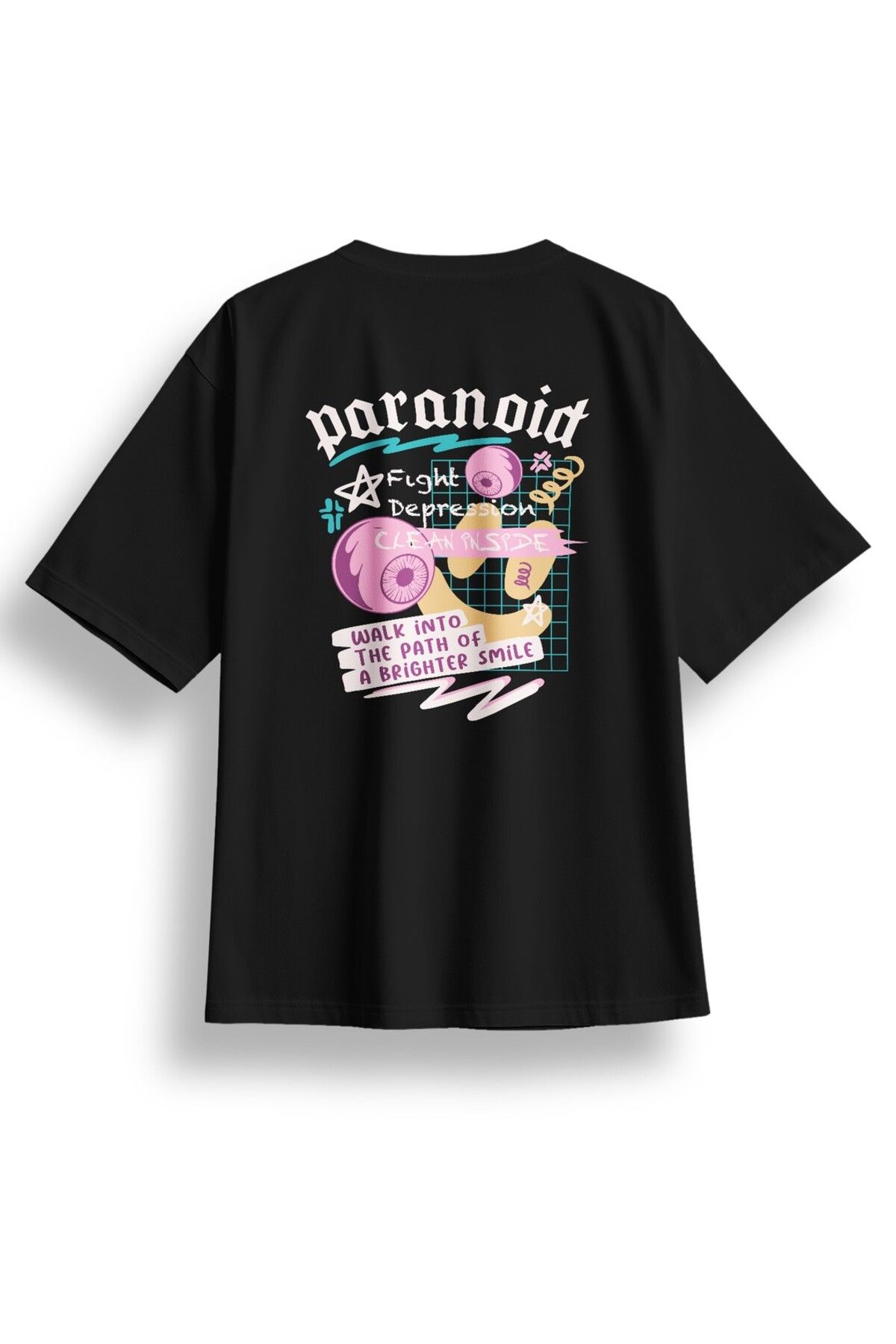 LUMARTA Oversize Paranoid Baskılı Tshirt