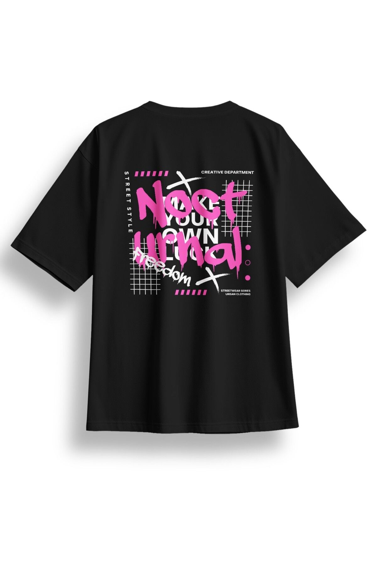 LUMARTA Oversize Nocturnal Baskılı Tshirt