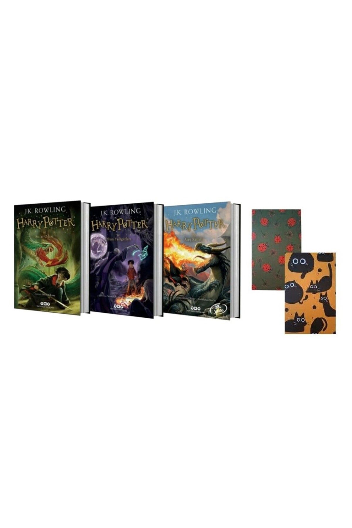 Yapı Kredi Yayınları Harry Potter Ve Sırlar Odası - Ölüm Yadigarları - Harry Potter Ve Ateş Kadehi - 2 Not Defteri HEDİYE