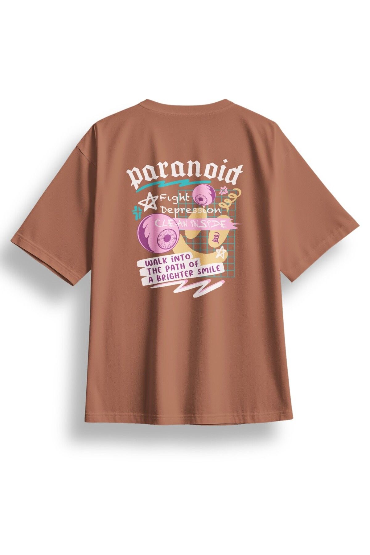 LUMARTA Oversize Paranoid Baskılı Tshirt
