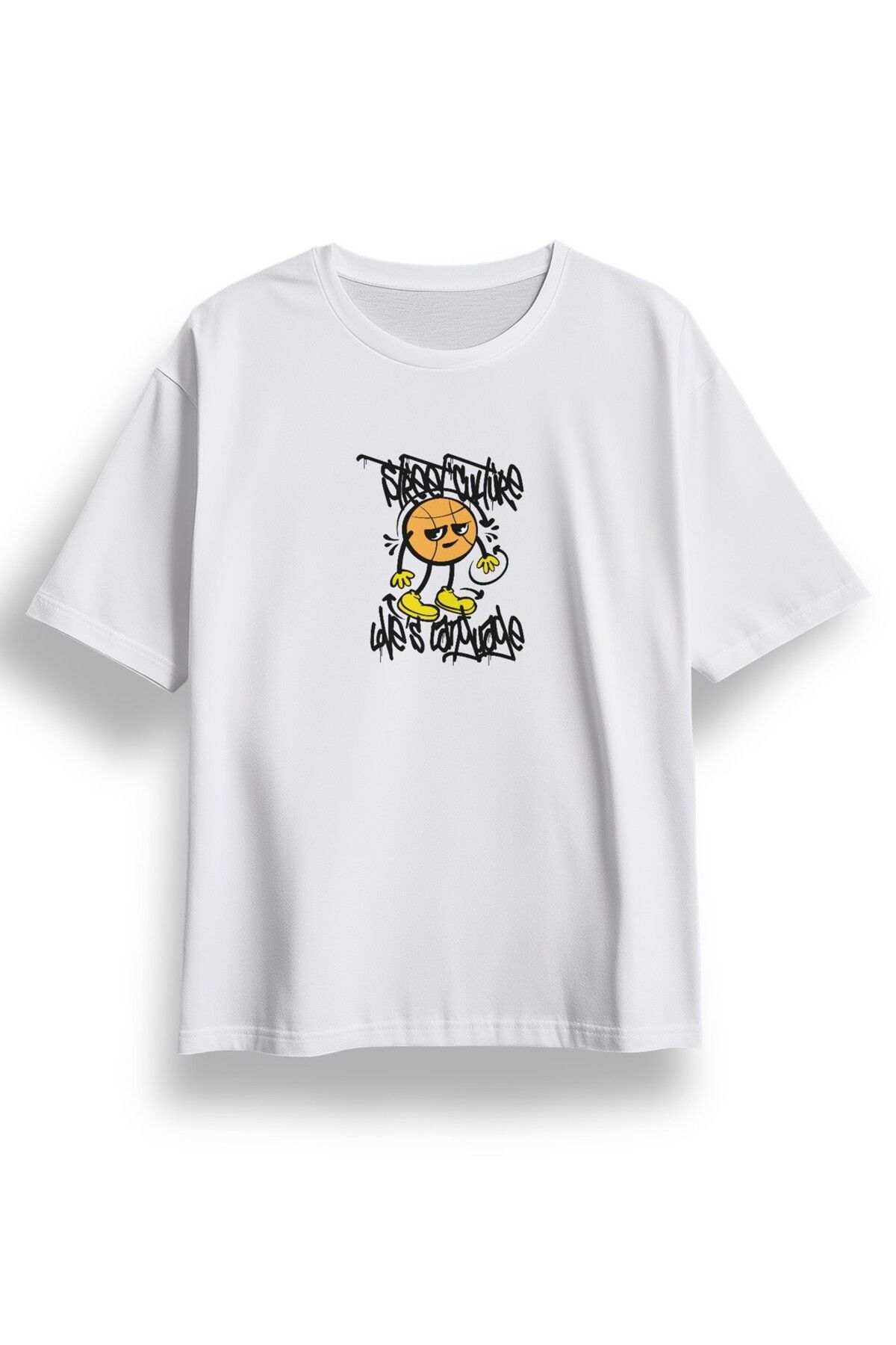 LUMARTA Oversize Street Culture Baskılı Tshirt