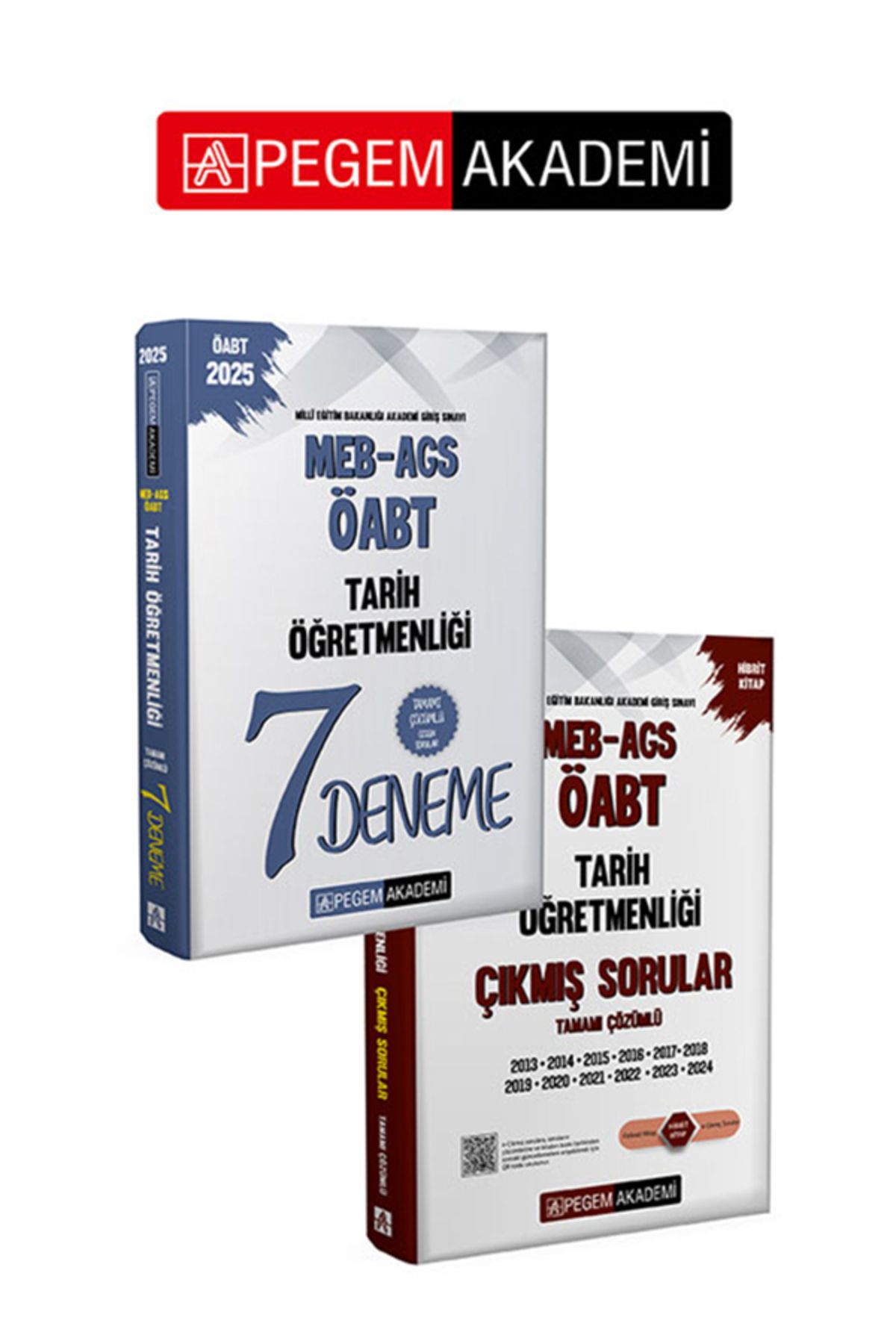 Pegem Akademi Yayıncılık PEGEM Akademi 2025 MEB-AGS-ÖABT Tarih Öğretmenliği Çıkmış Sorular ve 7 Çözümlü Deneme Seti