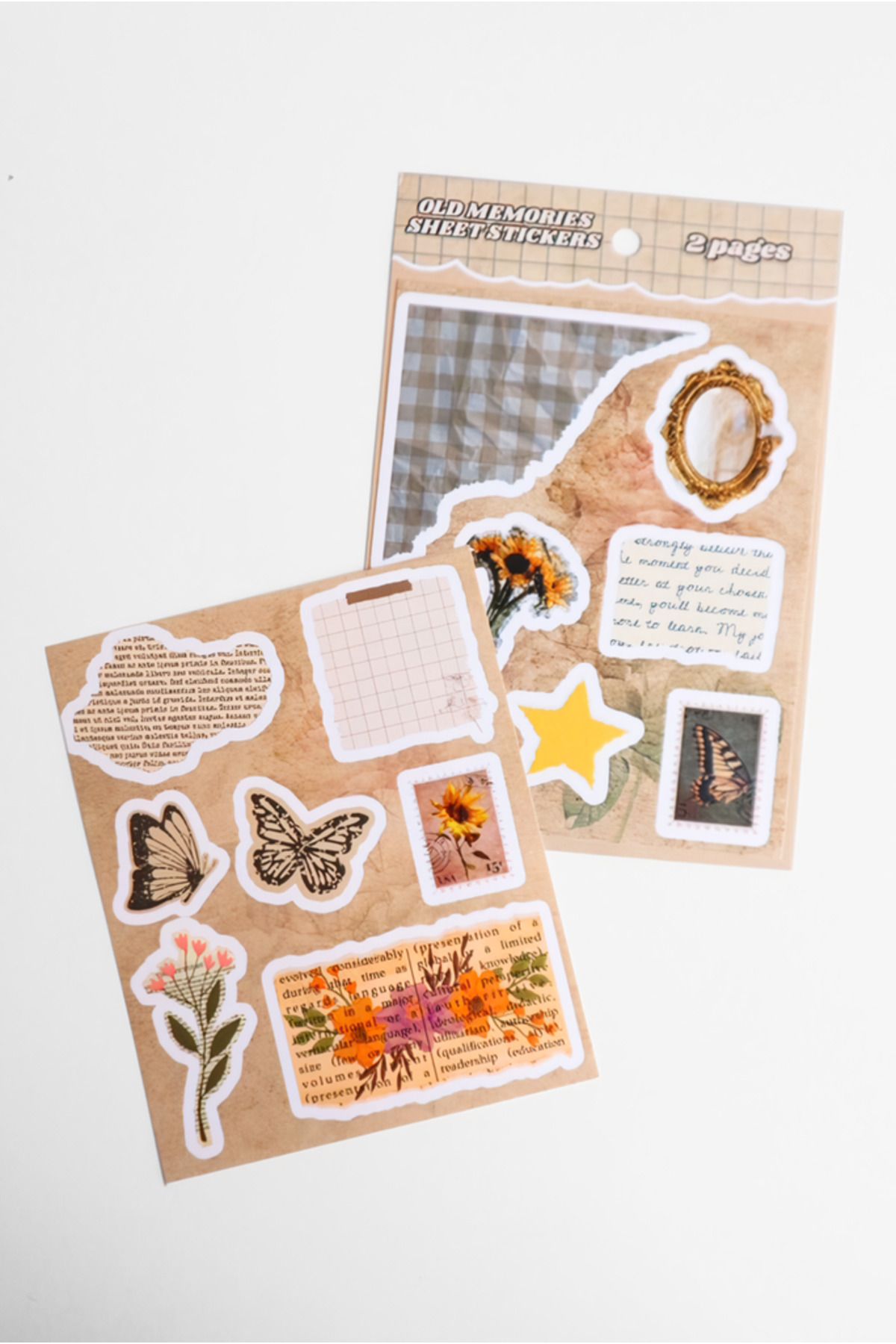EFBUTİK Old Memories Sheet 2'li Sticker Set