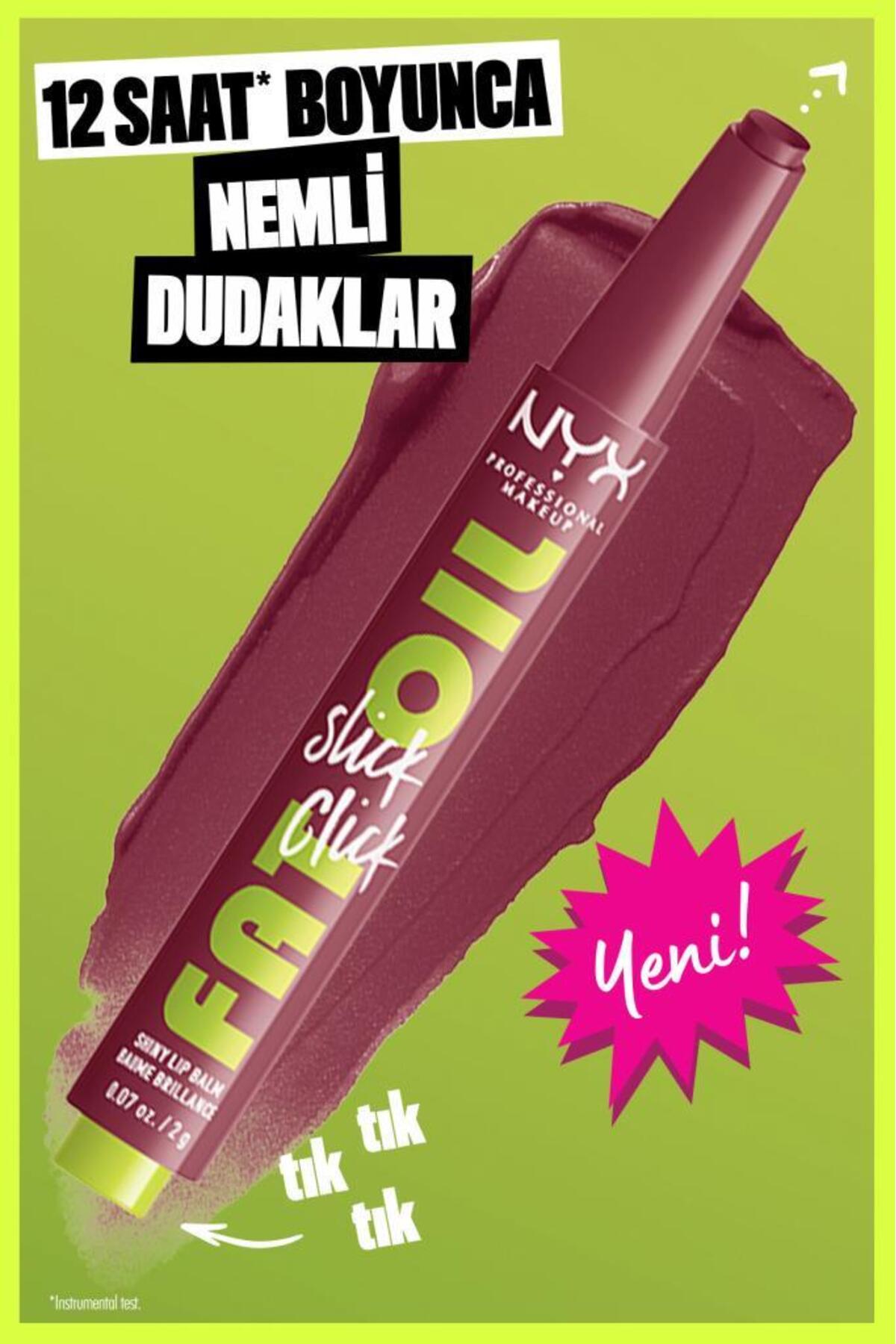 Fat Oil Slick Click Parlatıcı Dudak Balmı - 20 In The Drafts — زرشکی BMFOSCPDB — تصویر 4 از 8