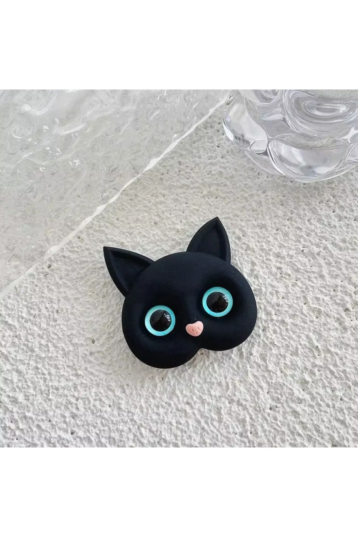 Microcase 3D Kedi Tasarımlı 3M Yapıştırmalı Cep Telefonu Tutacağı Popsocket - AL5243