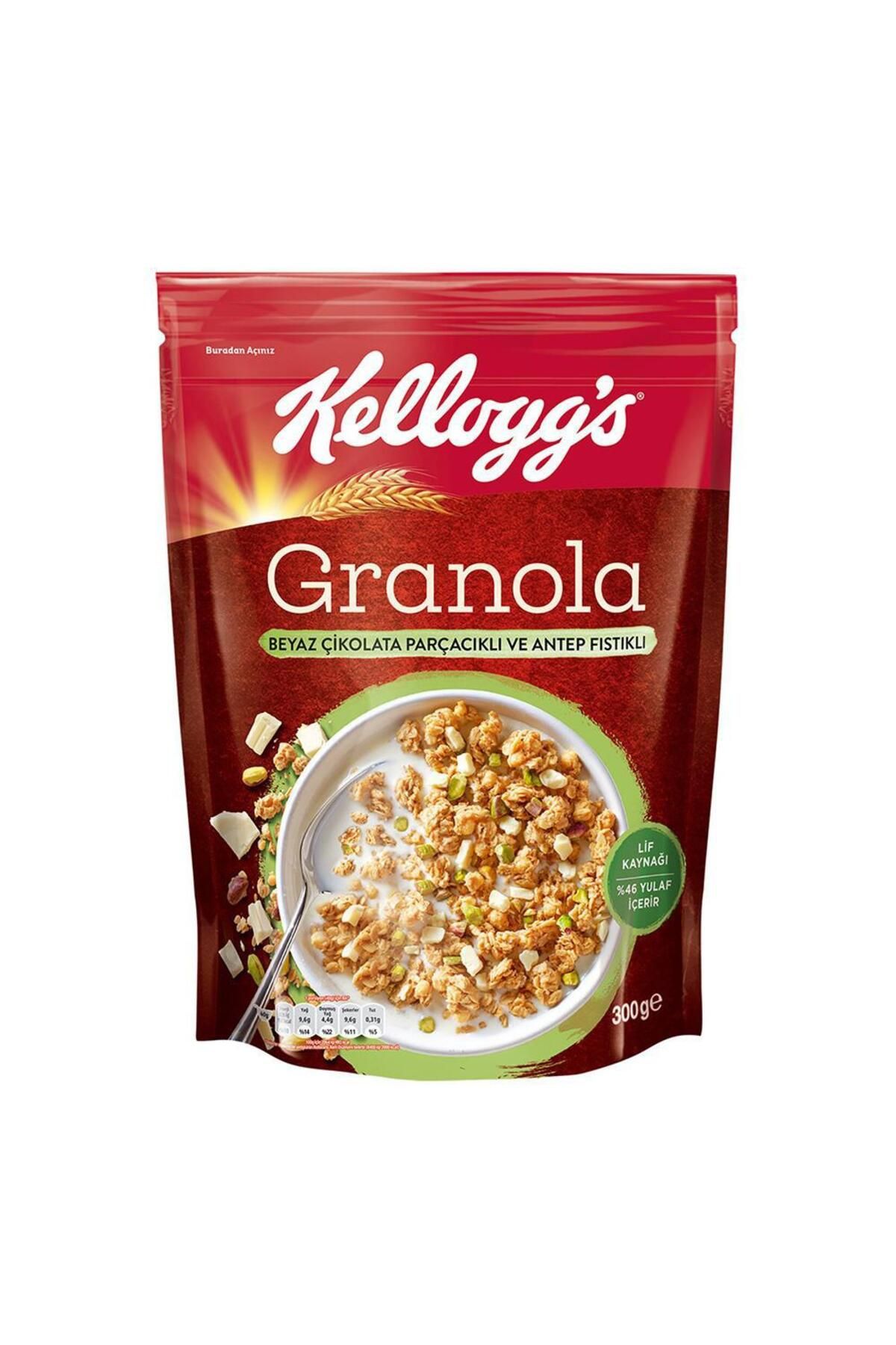 Ülker Kellogs Granola Antep Fıstık Beyaz Çikolata 300 g