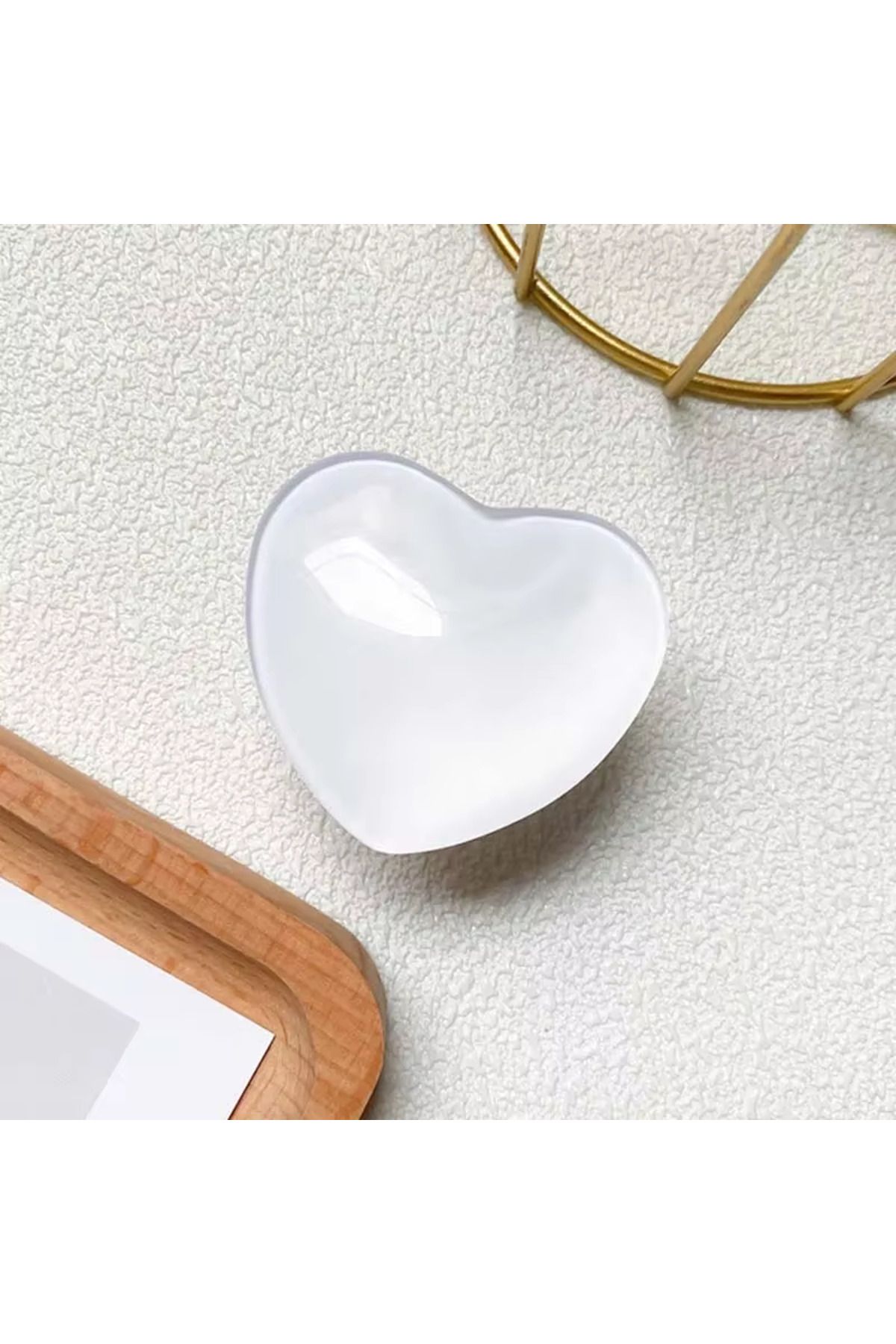 Microcase Kalp Tasarımlı 3M Yapıştırmalı El Parmak Tutucu Cep Telefonu Tutacağı Popsocket - AL5244