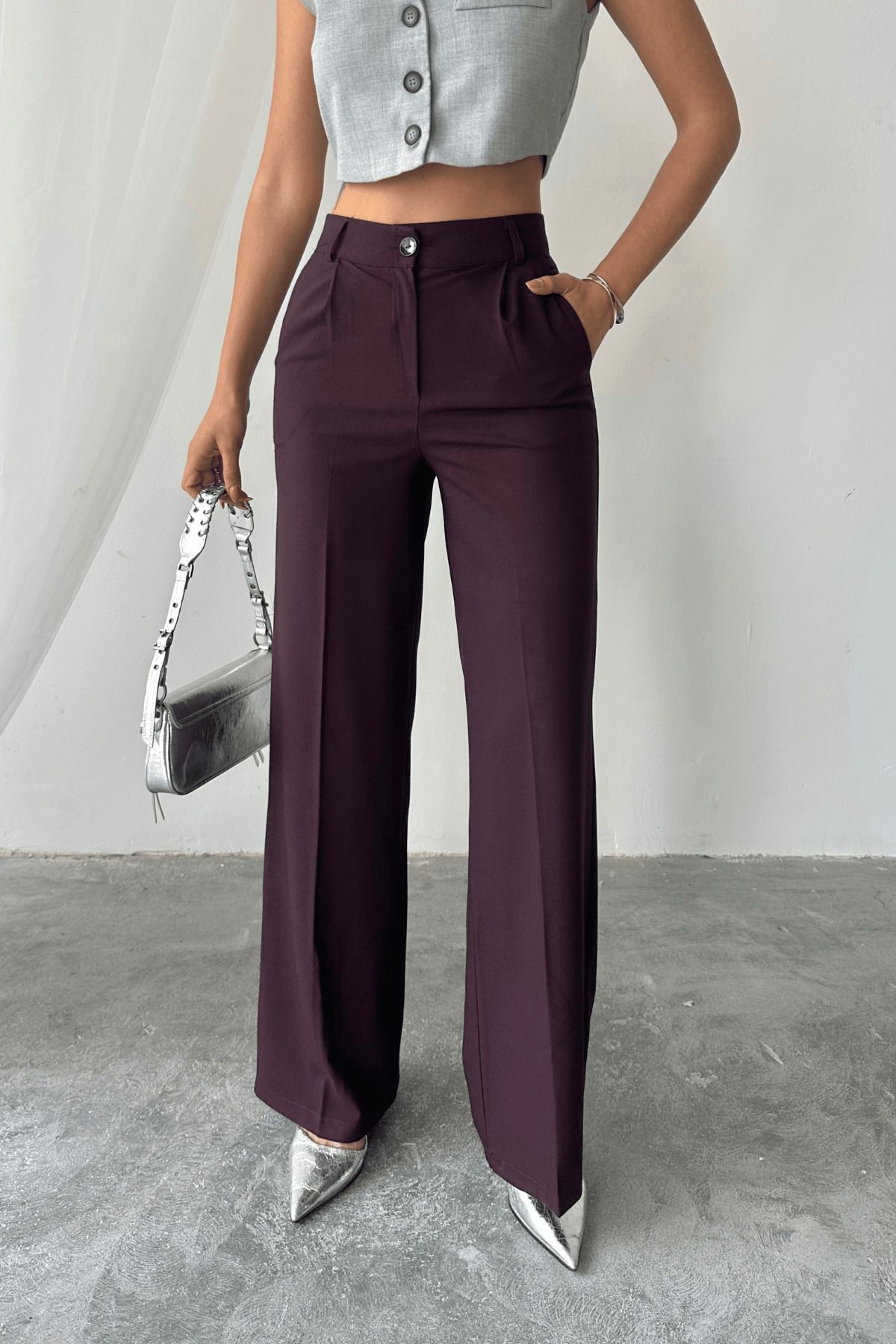 Paw Garage Kadın Sindy Palazzo Model Kumaş Pantolon